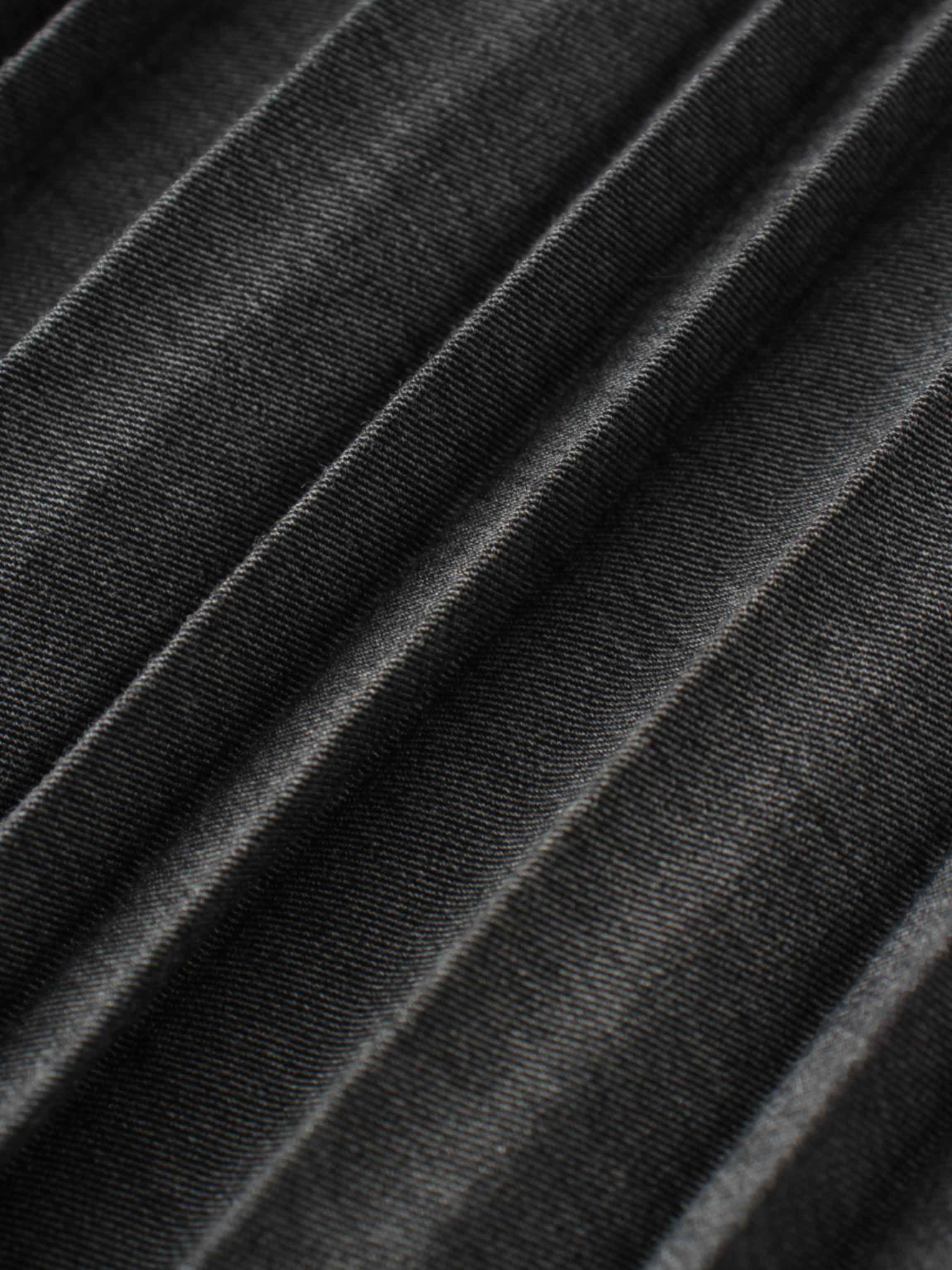 Mix Pleat Skirt-Denim Grey