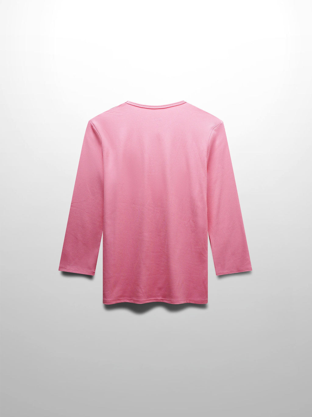 RIBBED HIGH V 3Q-SO PINK