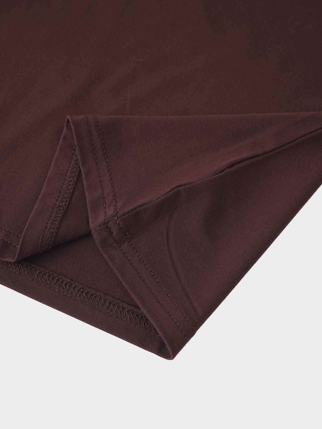 Modal Turtleneck Long Sleeve-Dark Brown