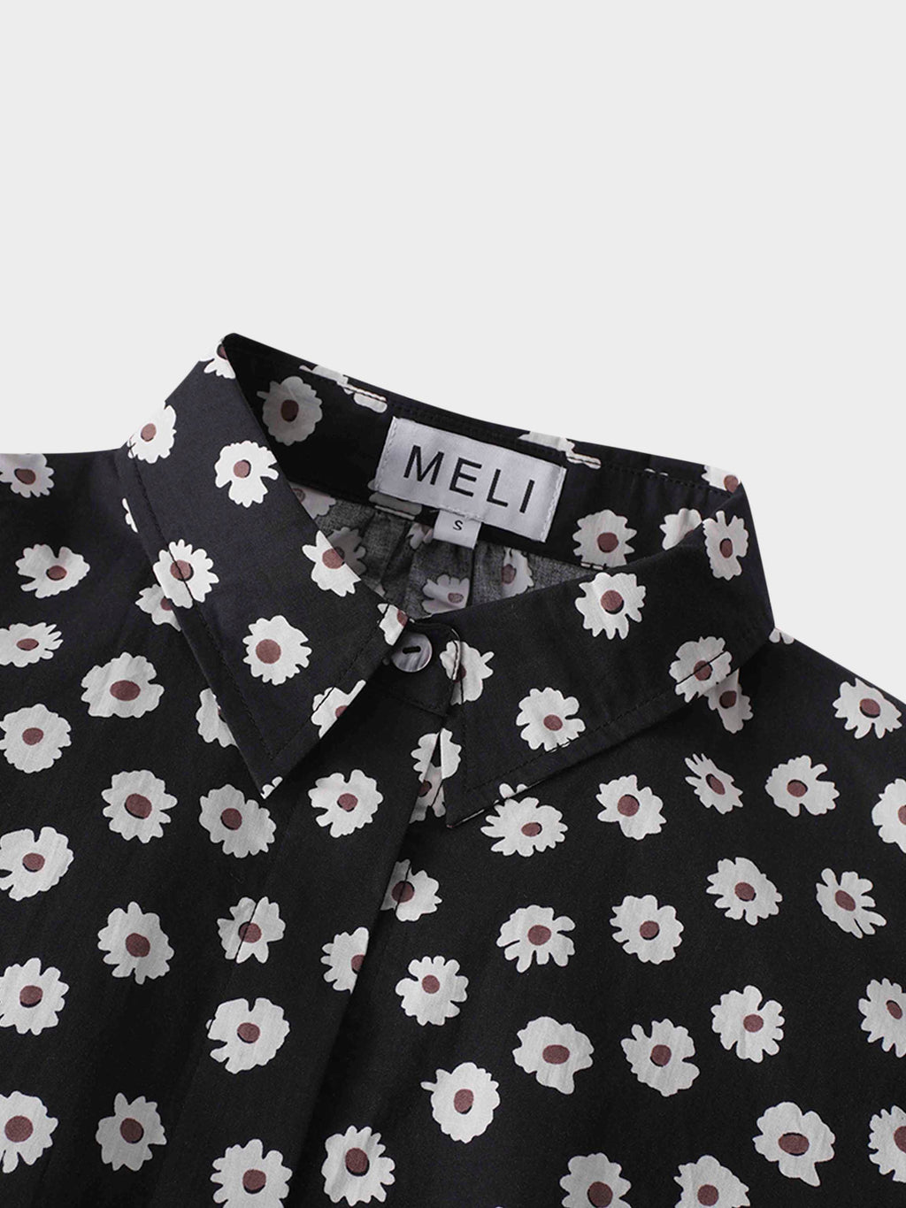 Puff Sleeve Blouse-Flower Poppy
