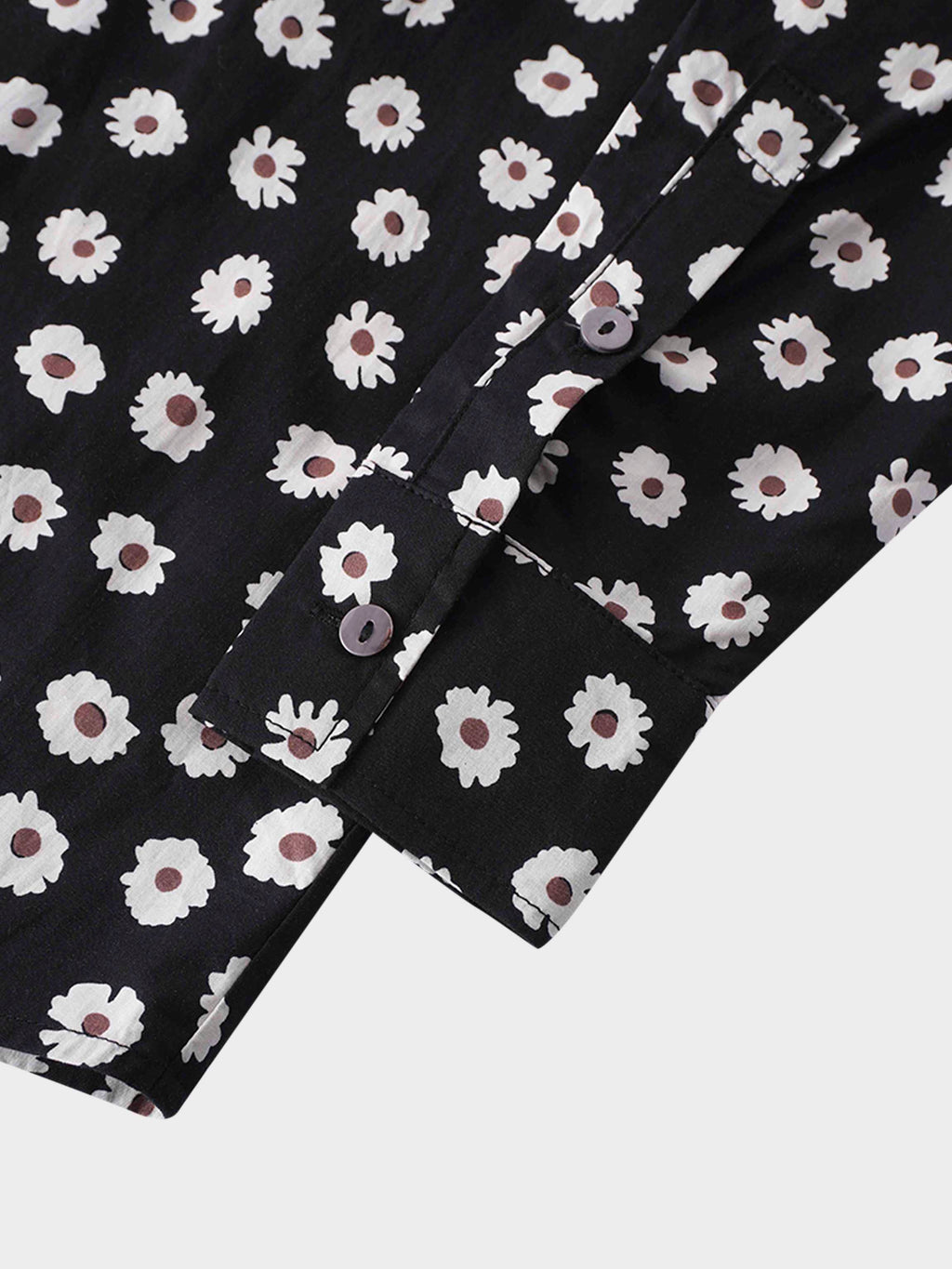 Puff Sleeve Blouse-Flower Poppy