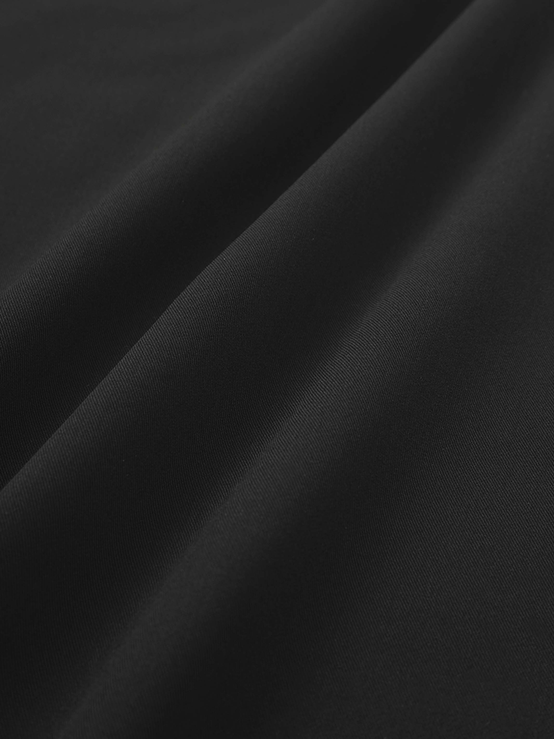 Side Loop Straight Maxi Skirt-Black