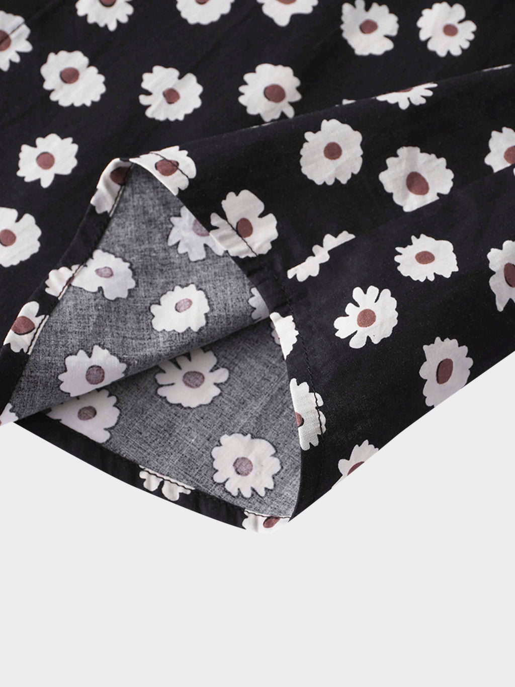 Puff Sleeve Blouse-Flower Poppy