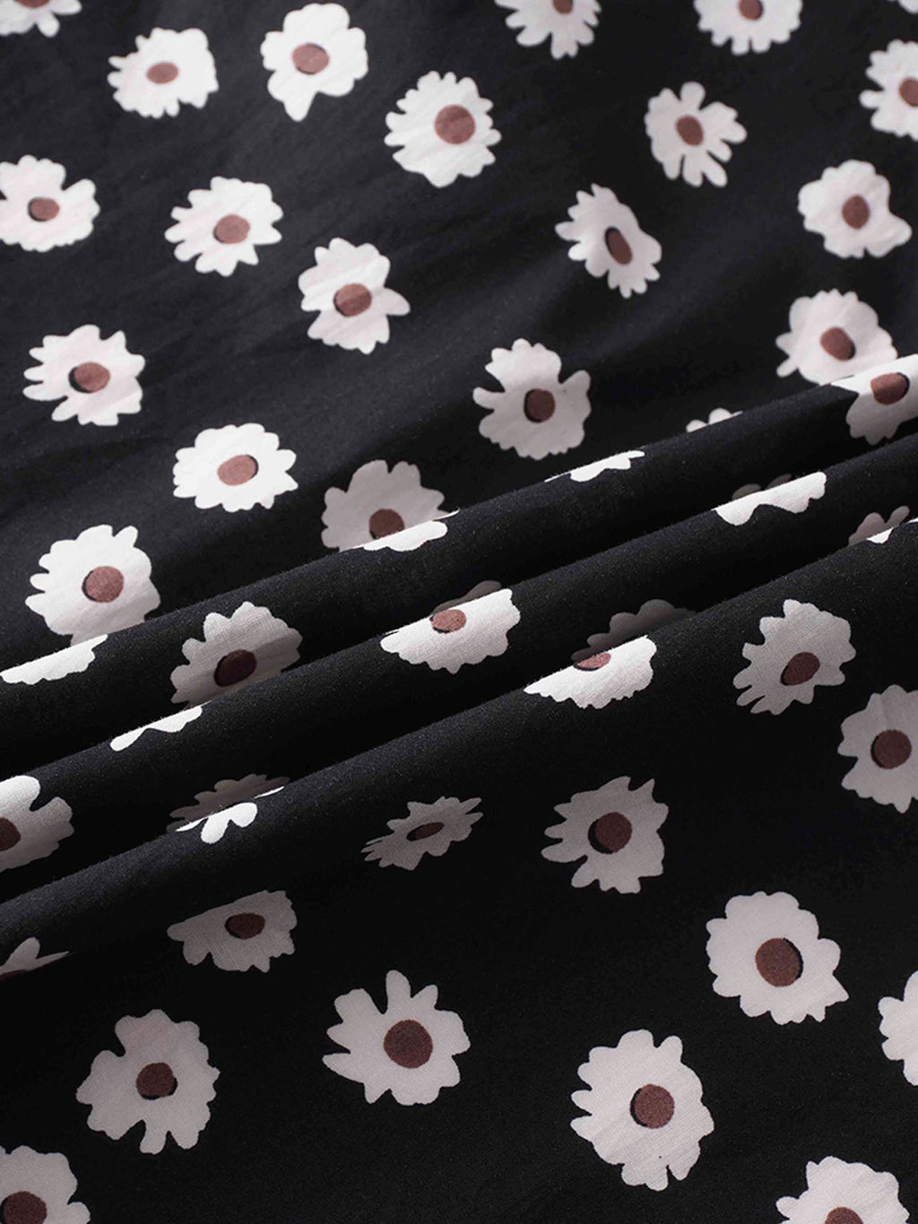 Puff Sleeve Blouse-Flower Poppy