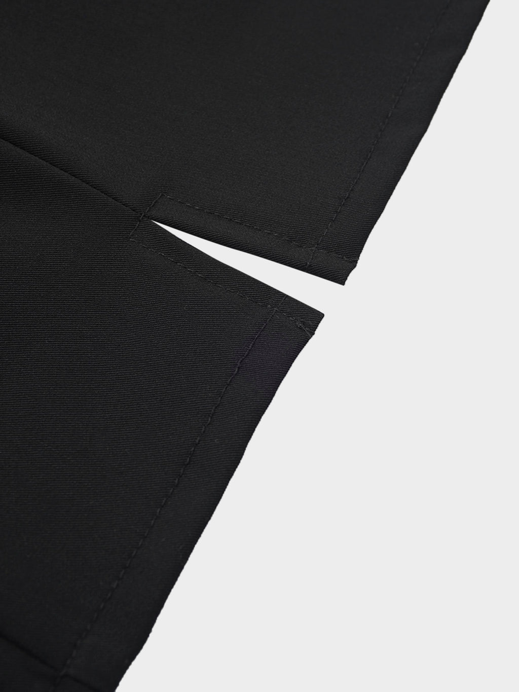 Side Loop Straight Maxi Skirt-Black