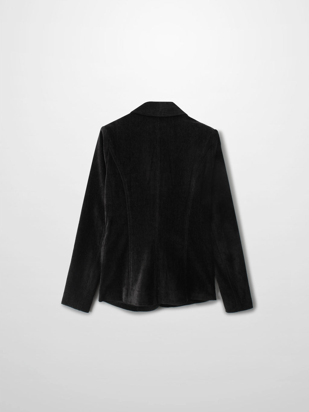 Chenille Blazer-Black