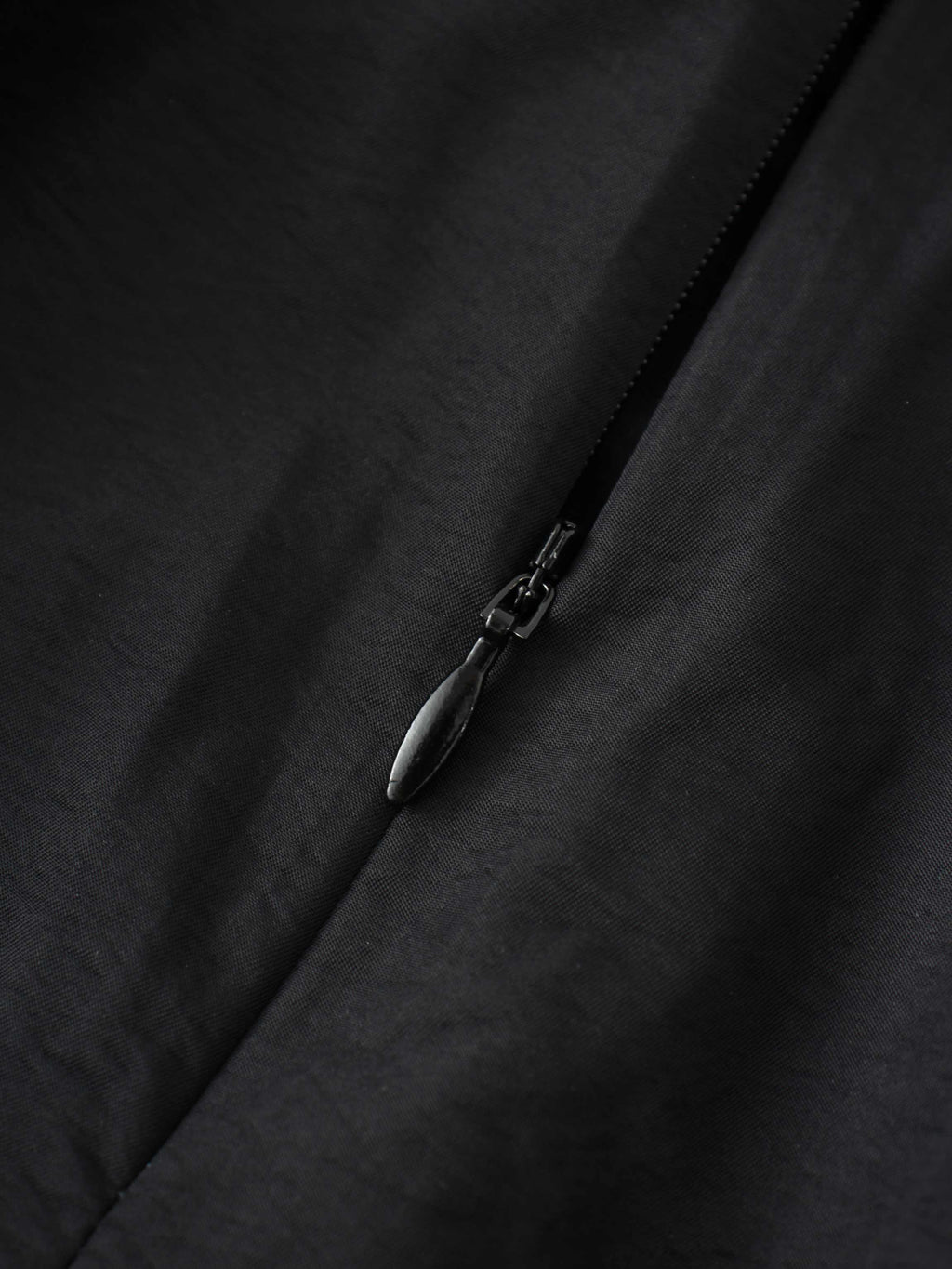 Waisted Full Taffeta Skirt-Black