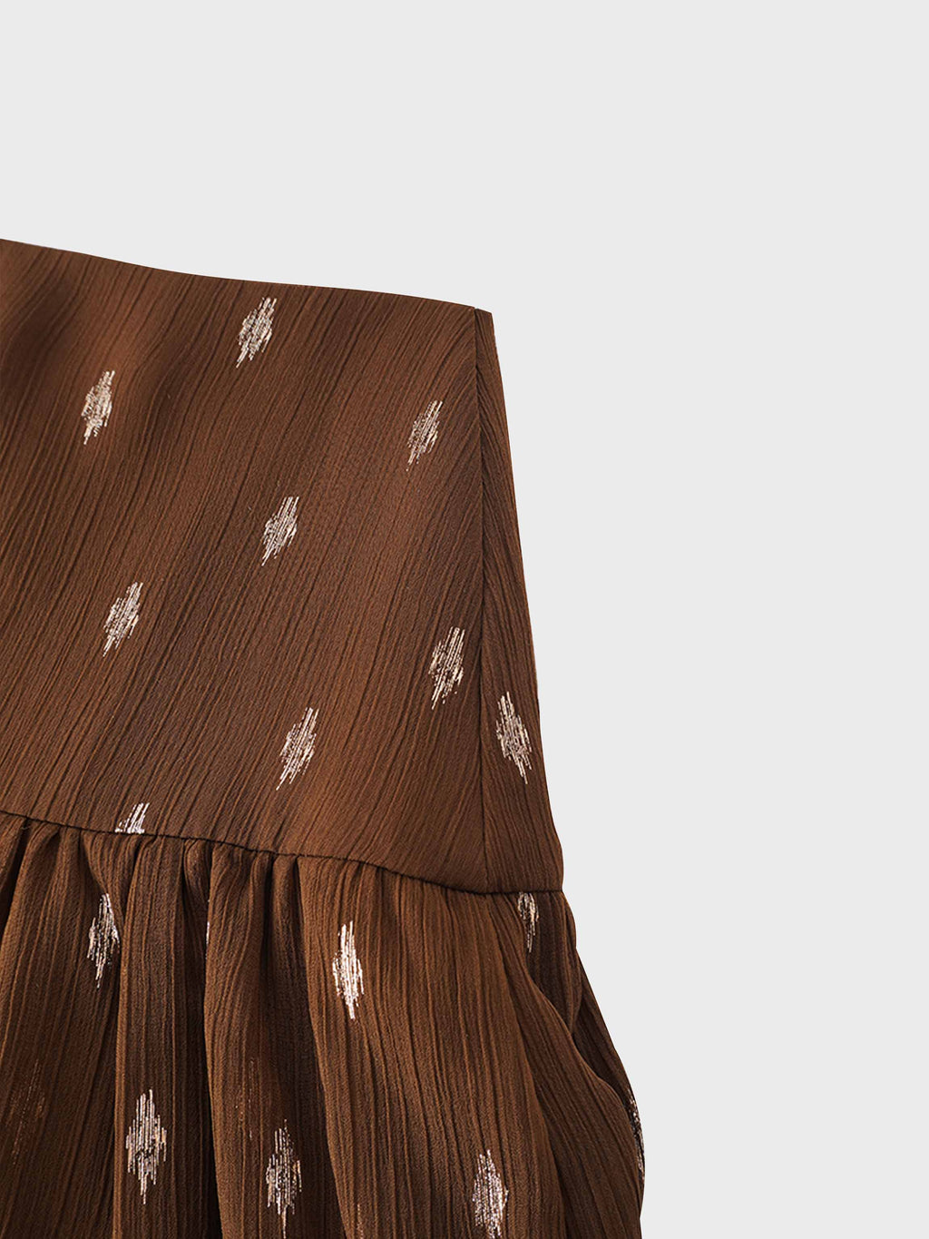 Chiffon Layered Skirt-Gold Brushed