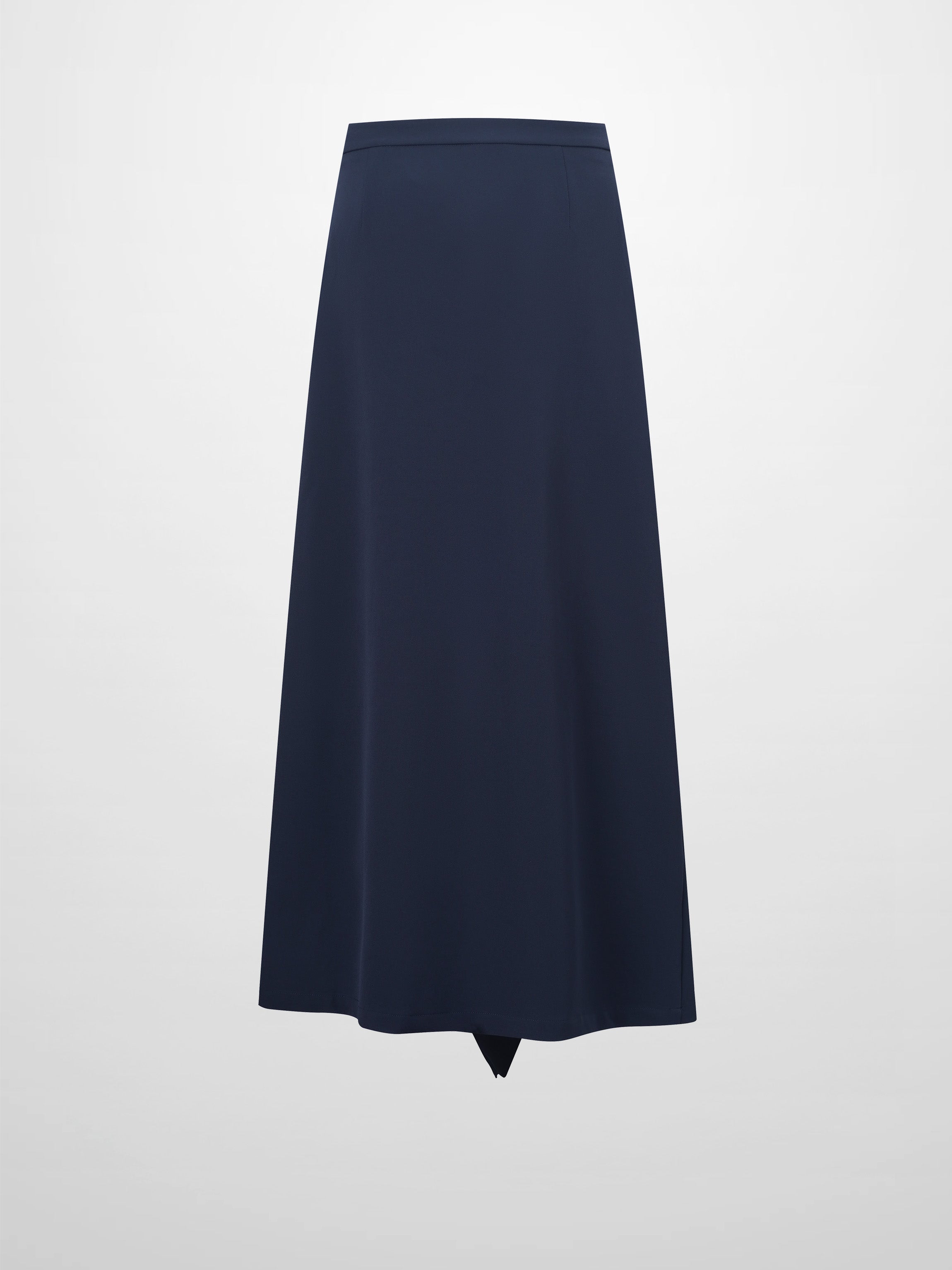 Side Ruffle Skirt-Navy