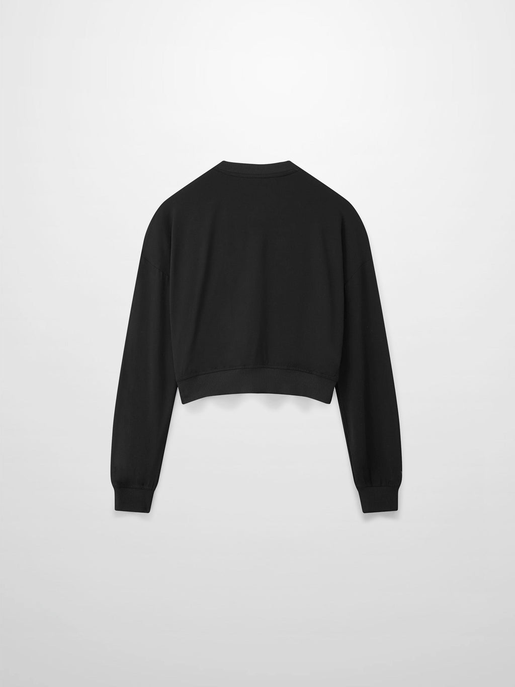 CROPPED TEE-BLACK
