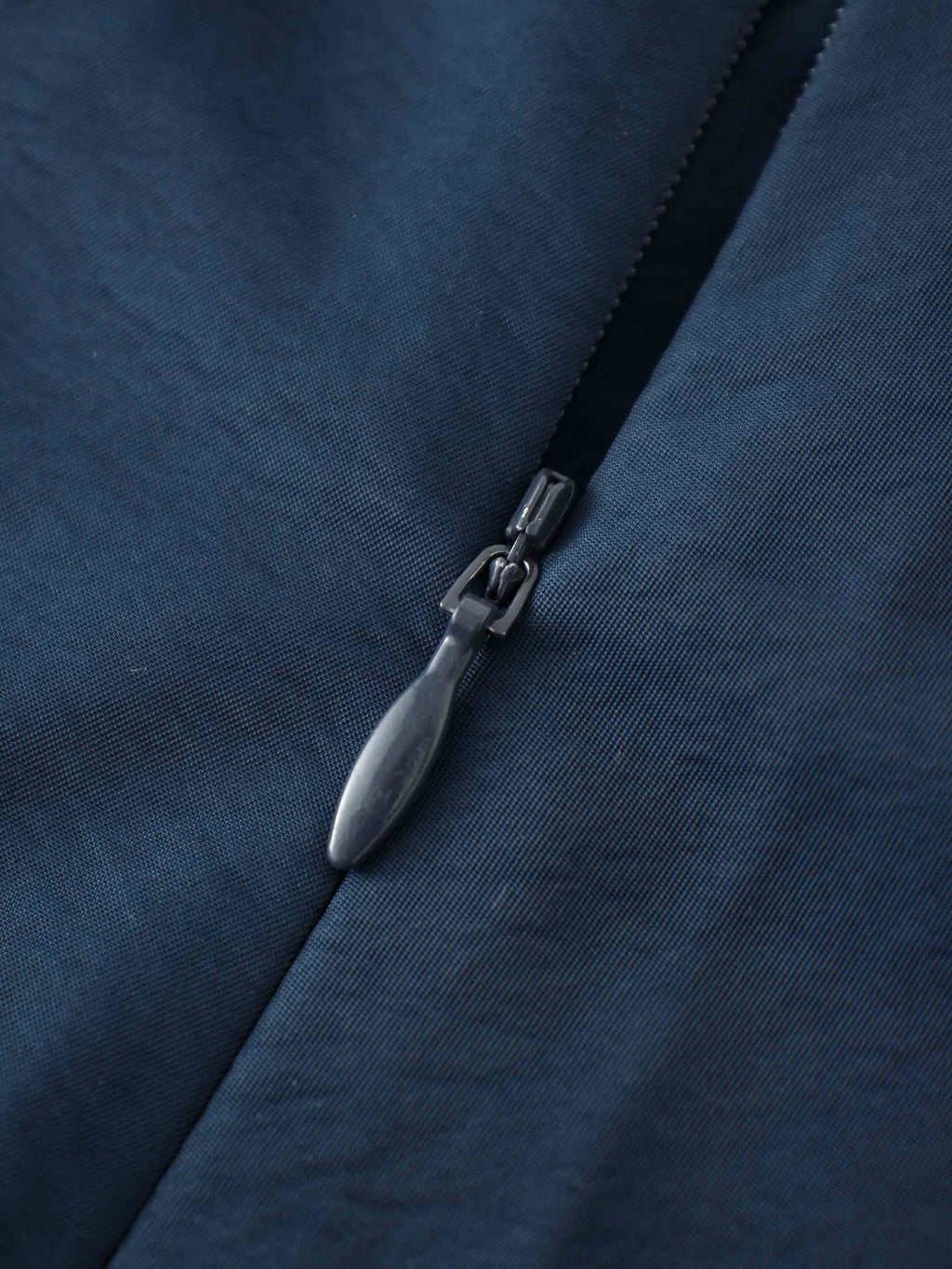 Taffeta Yoke Skirt-Navy