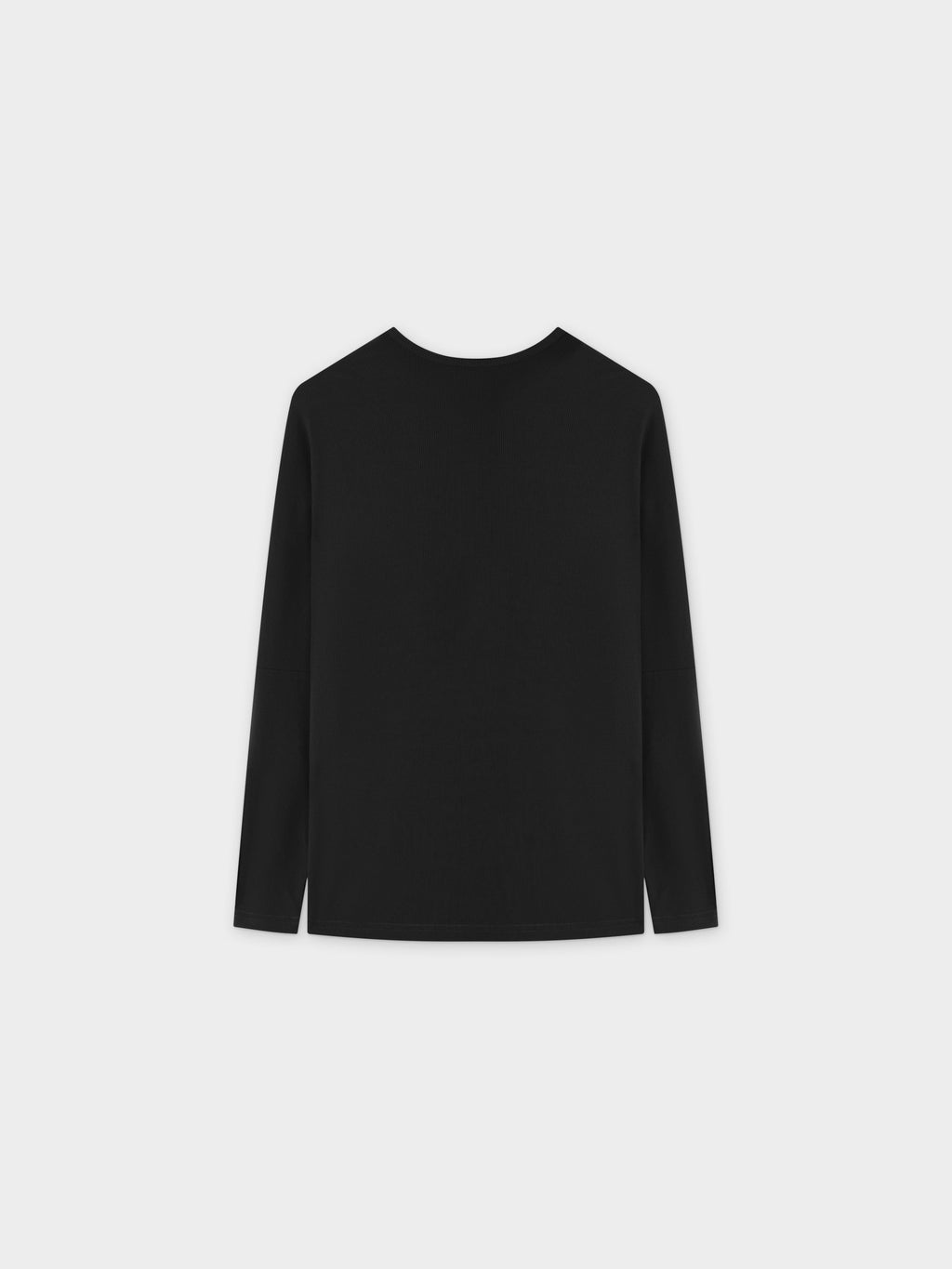 RIB DOLMAN V TEE-BLACK