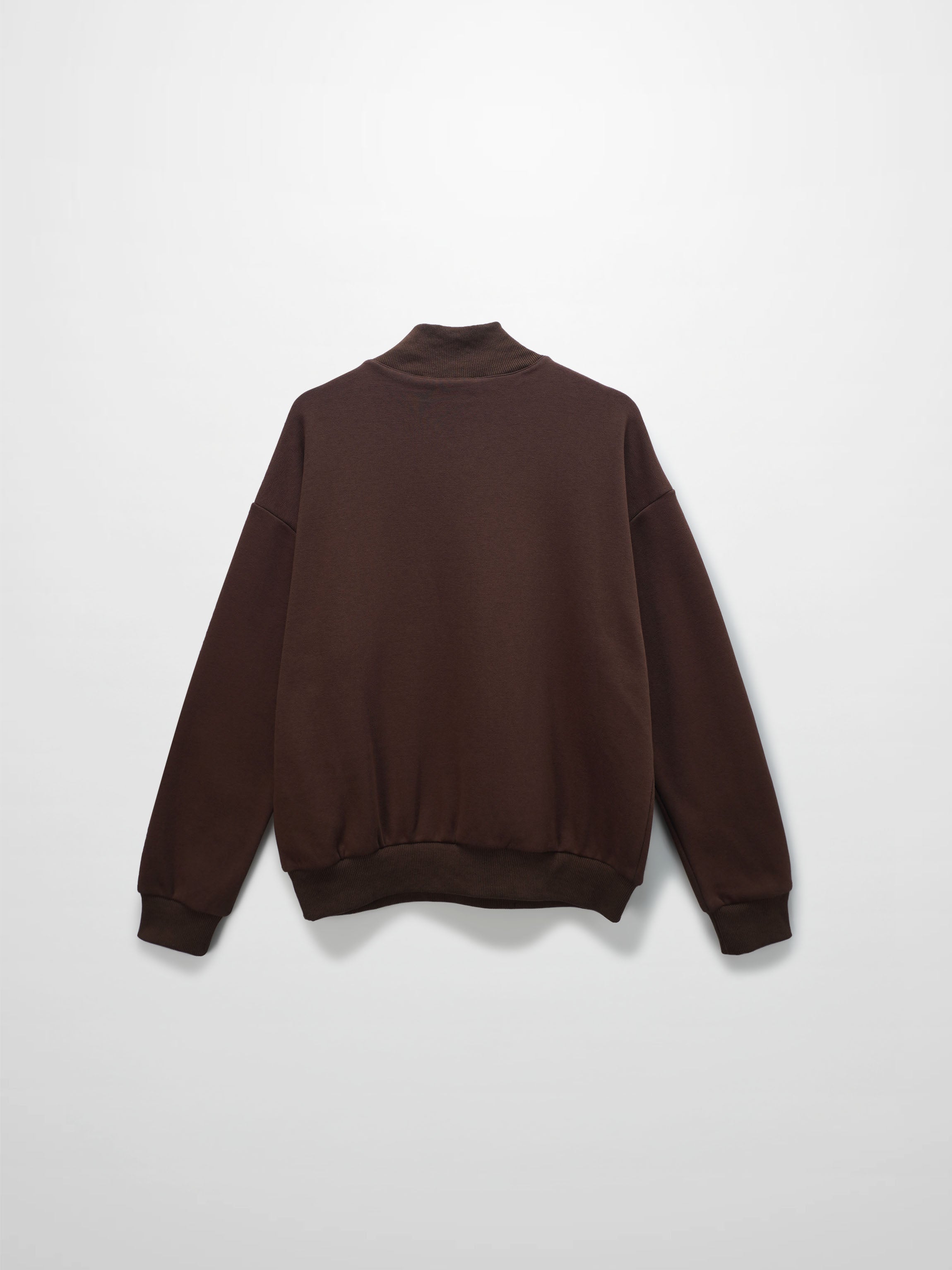 Embossed Crown Sweatshirt-Brown
