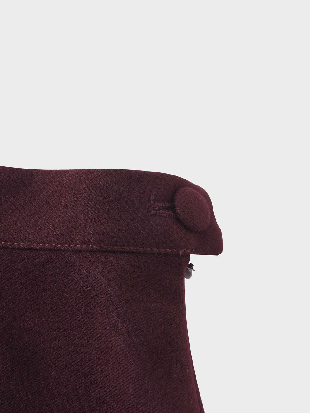 Fringe Circle Skirt-Burgundy