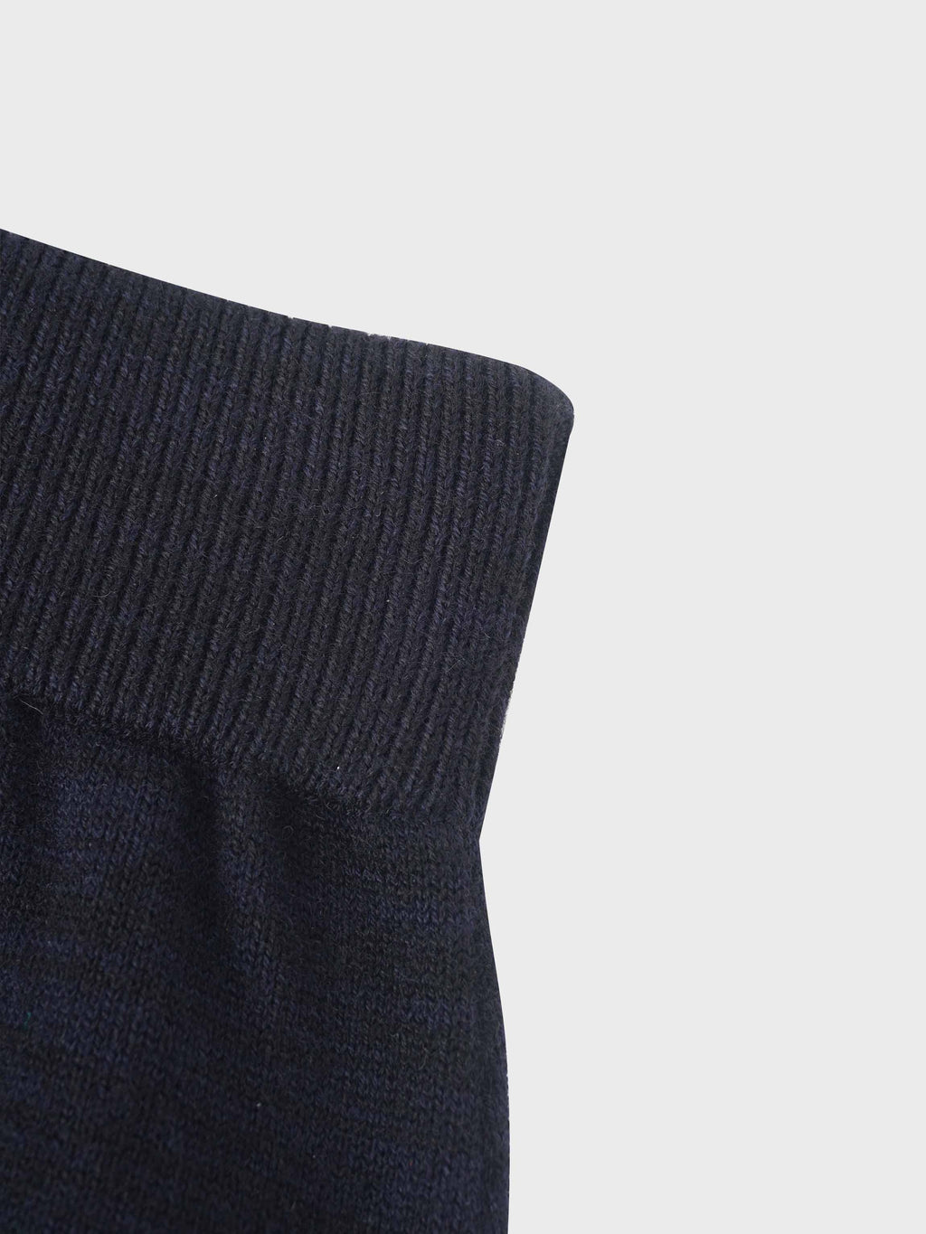 Side Zipper Straight Maxi Skirt-Black/Blue