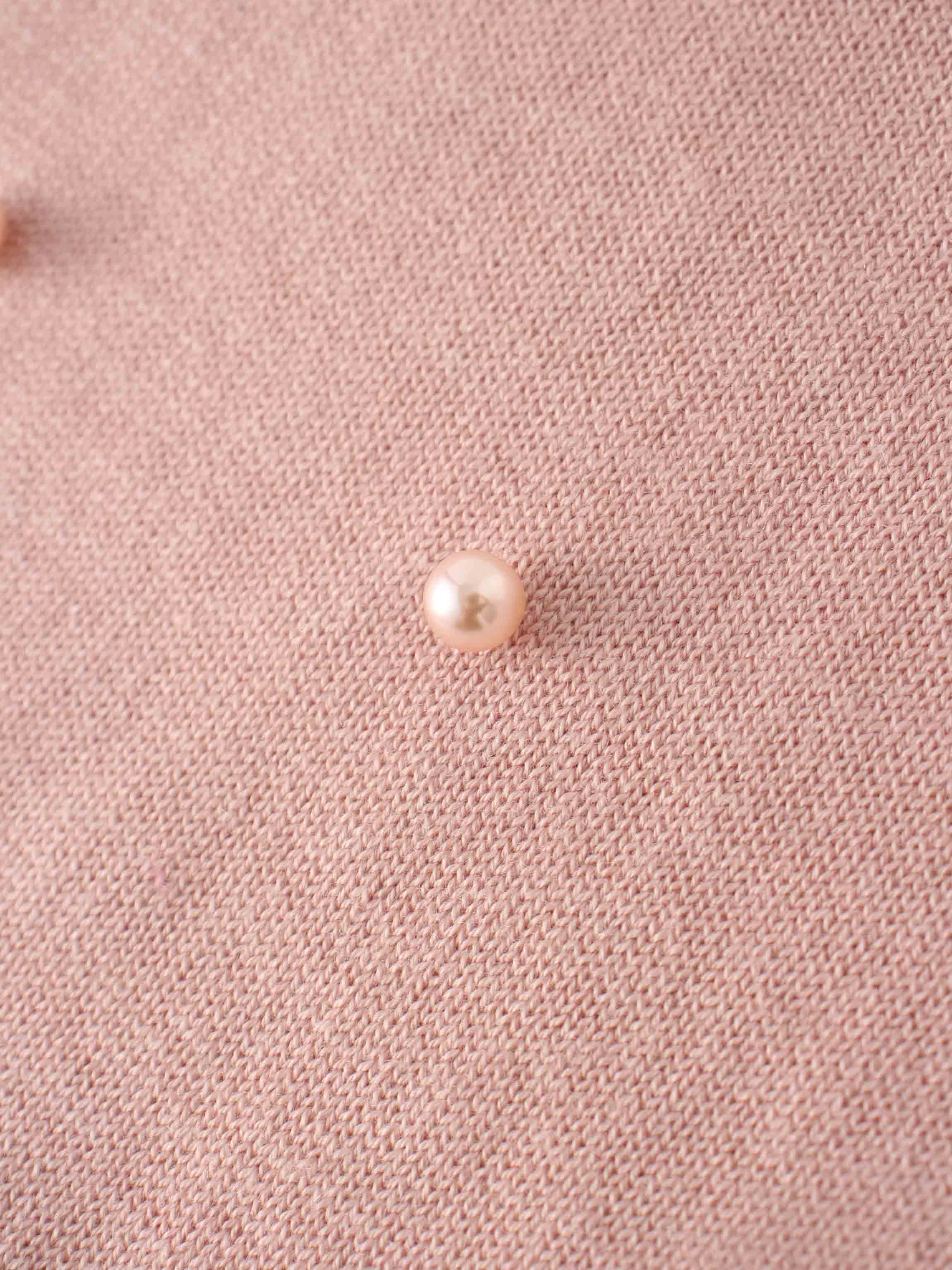 Pearl Embellished Sweater-Blush