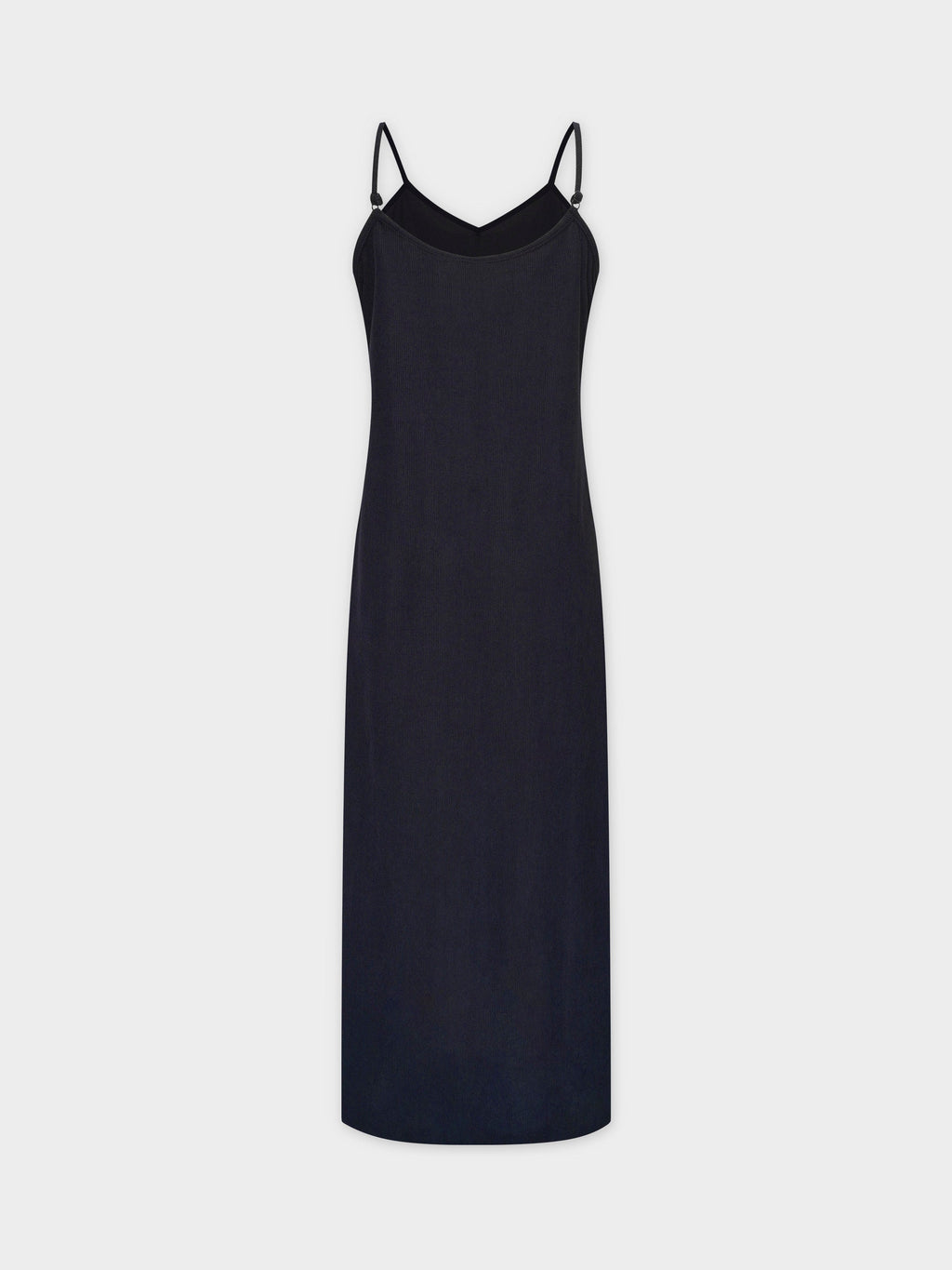 Corduroy Slip Dress-Black