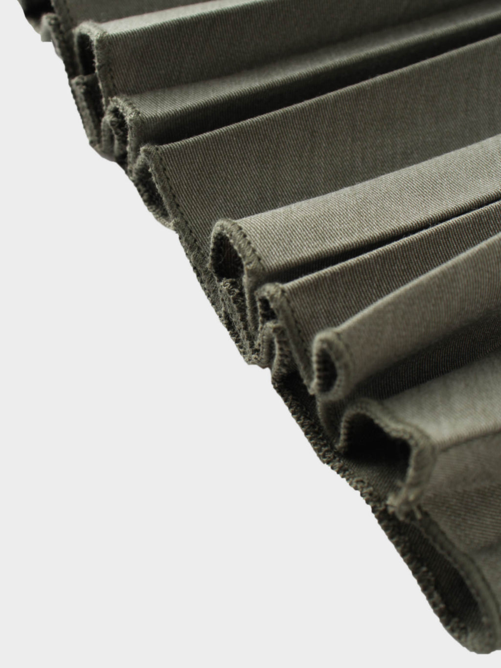 Mix Pleat Skirt-Olive Green