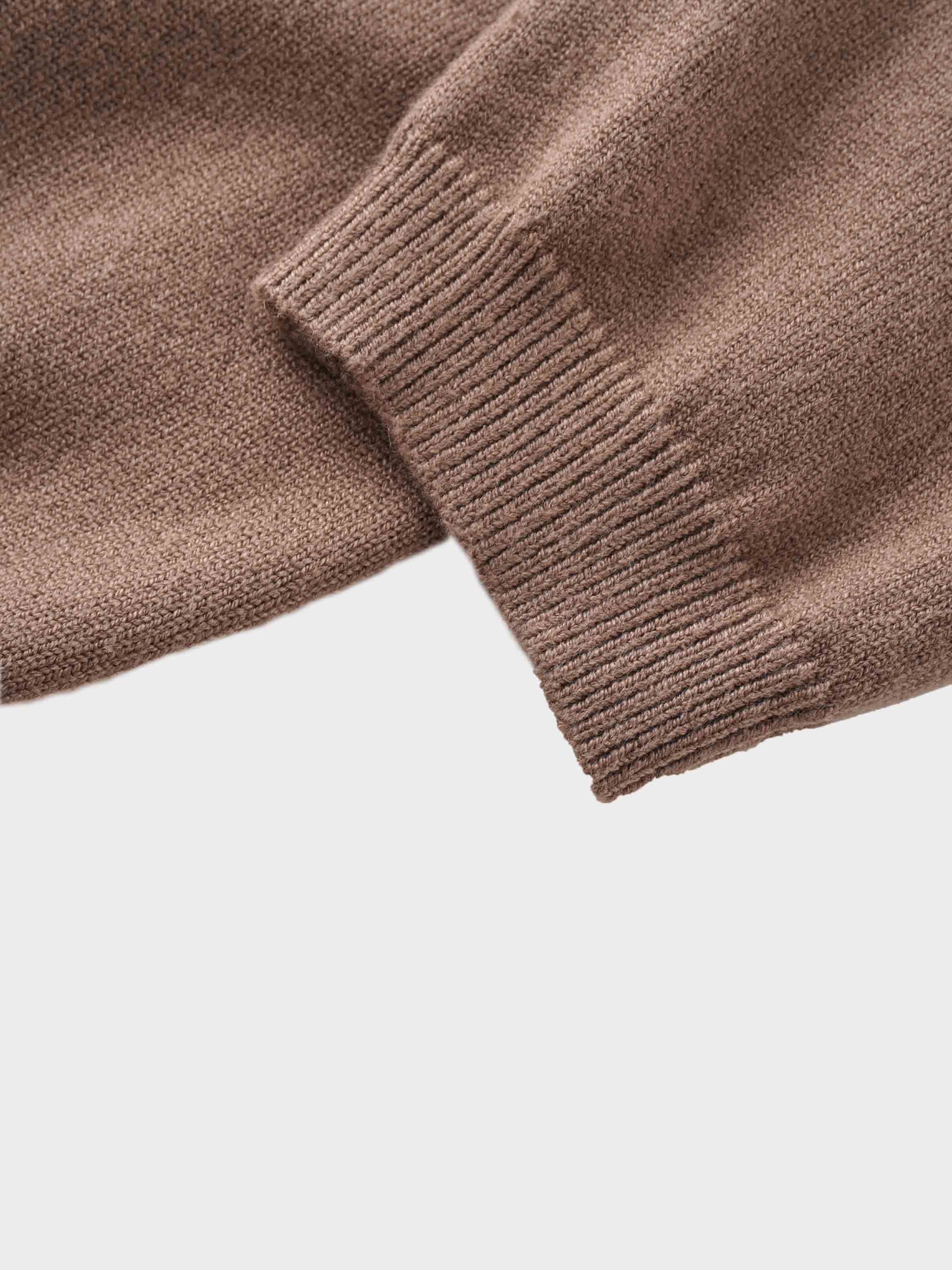 Embellished Cardigan Sweater-Mocha Mousse