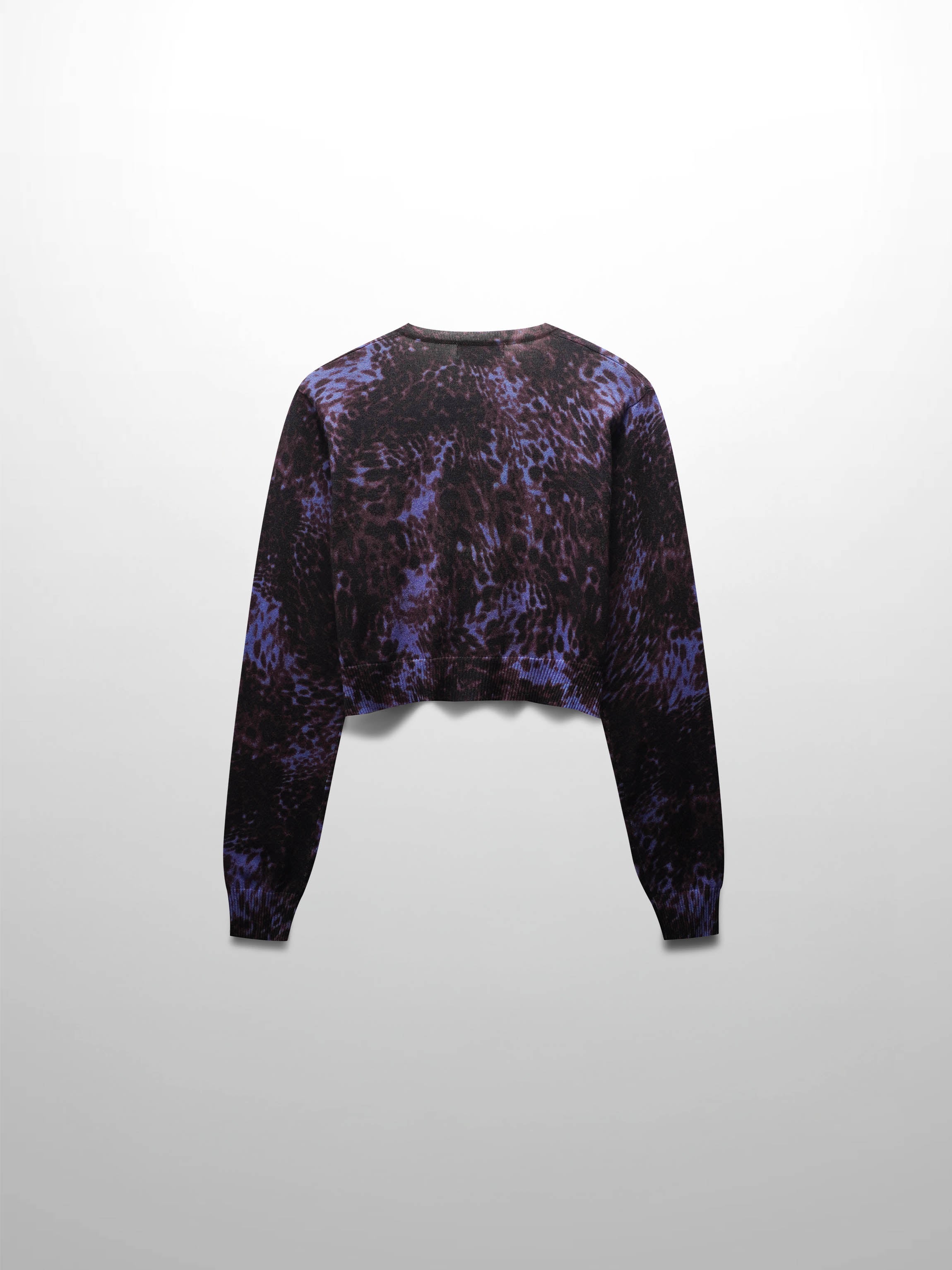 Printed Cardigan-Purple Pebbles