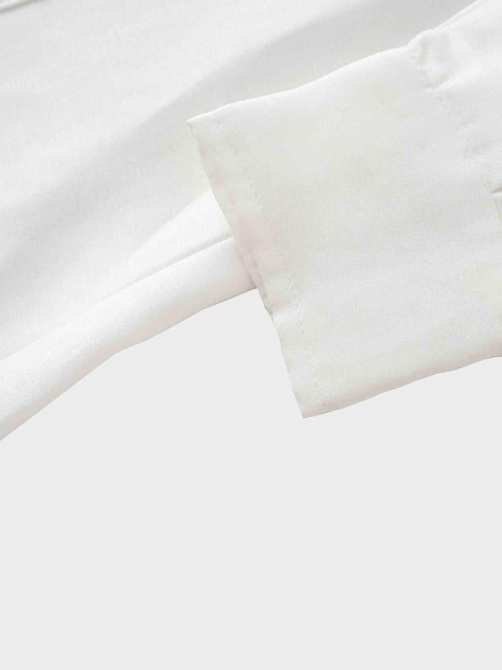 Textured Puff Sleeve Blouse-Cream