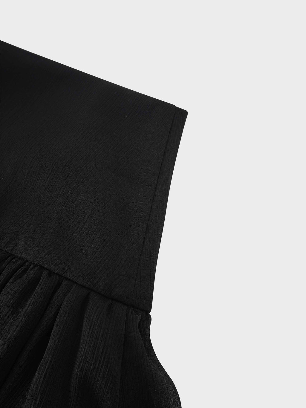 Chiffon Layered Skirt-Black