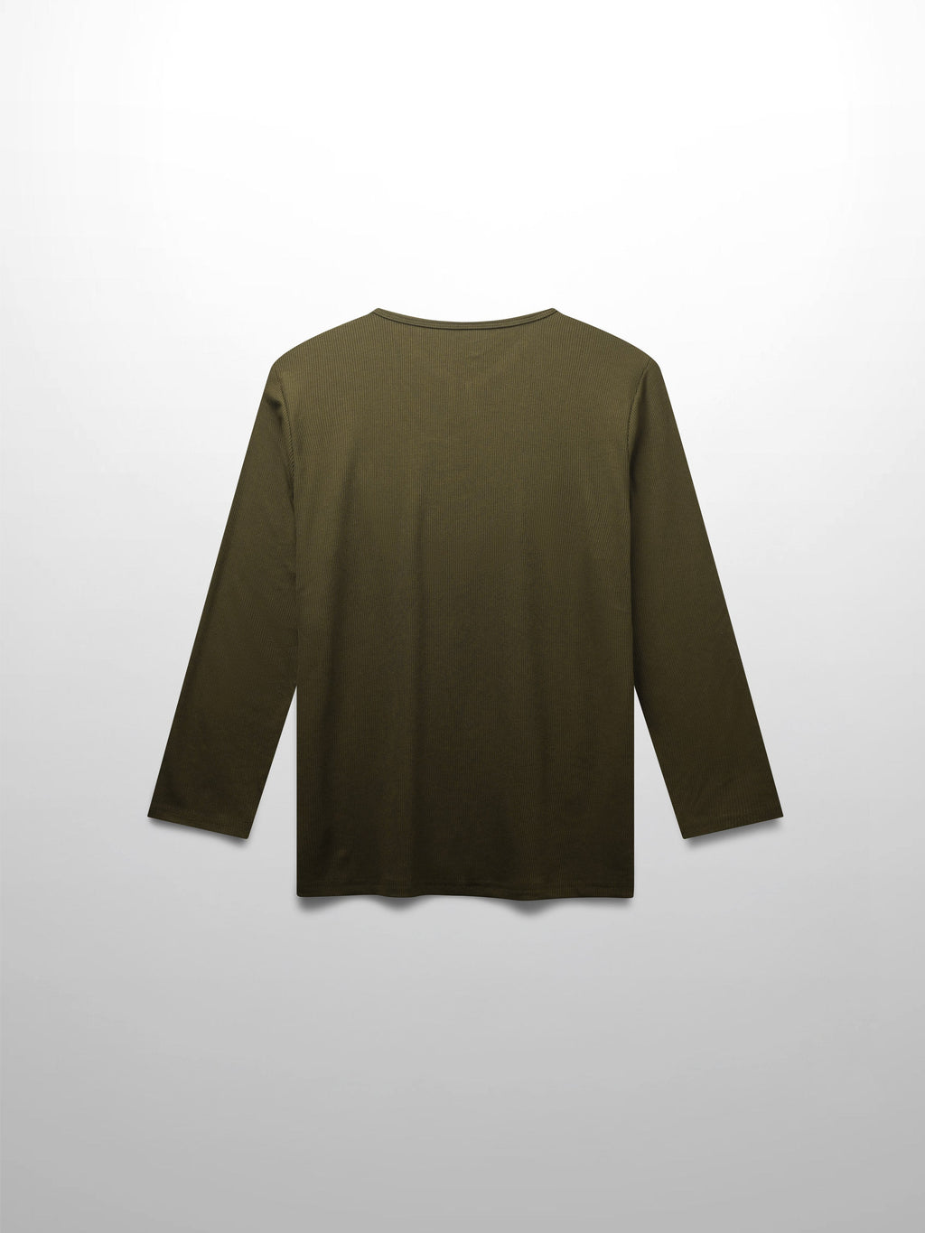 RIBBED HIGH V 3Q-CHOCOLATE BROWN