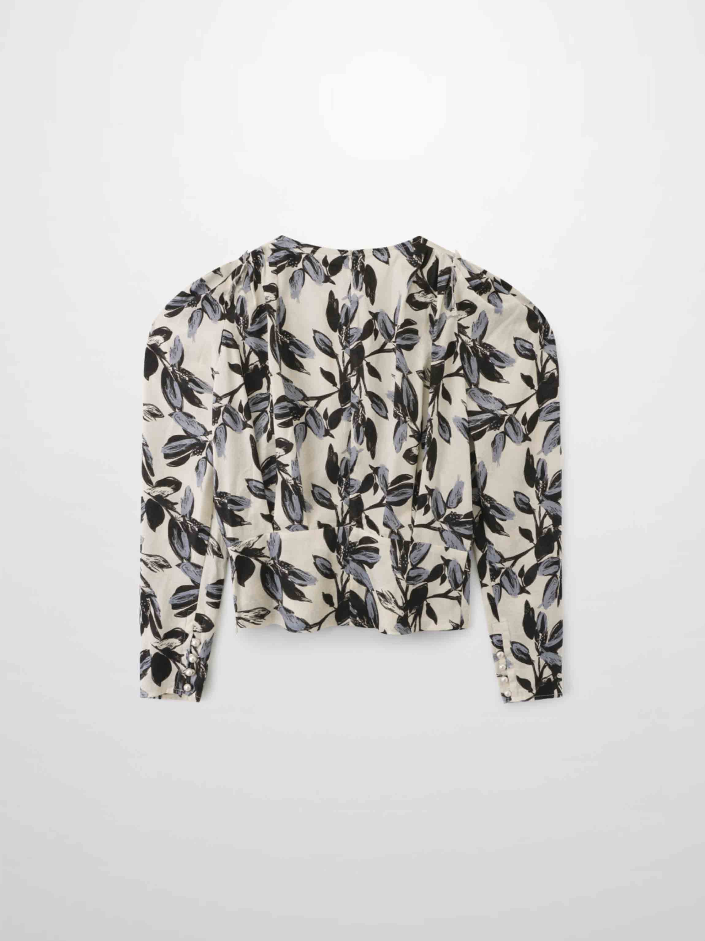 Vintage Blouson Top-Floral