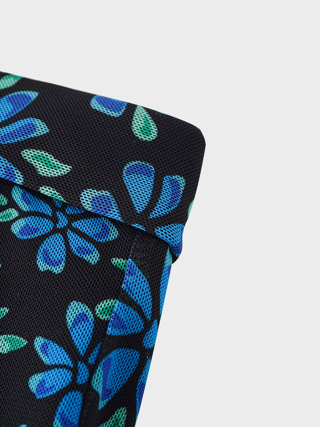 Mesh Trumpet Skirt-Blue Floral