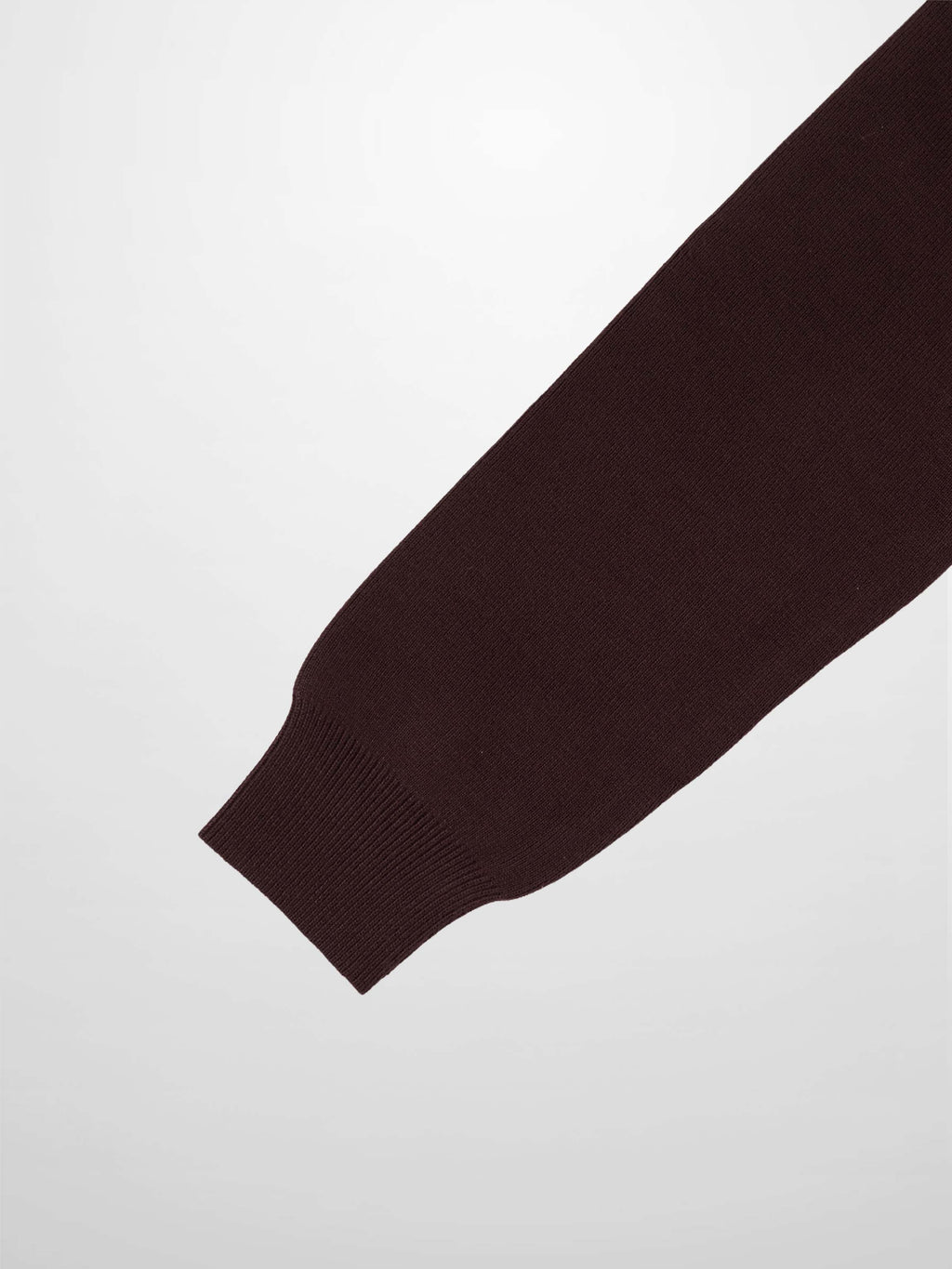 Mock Neck Thin Knit Sweater-Brown