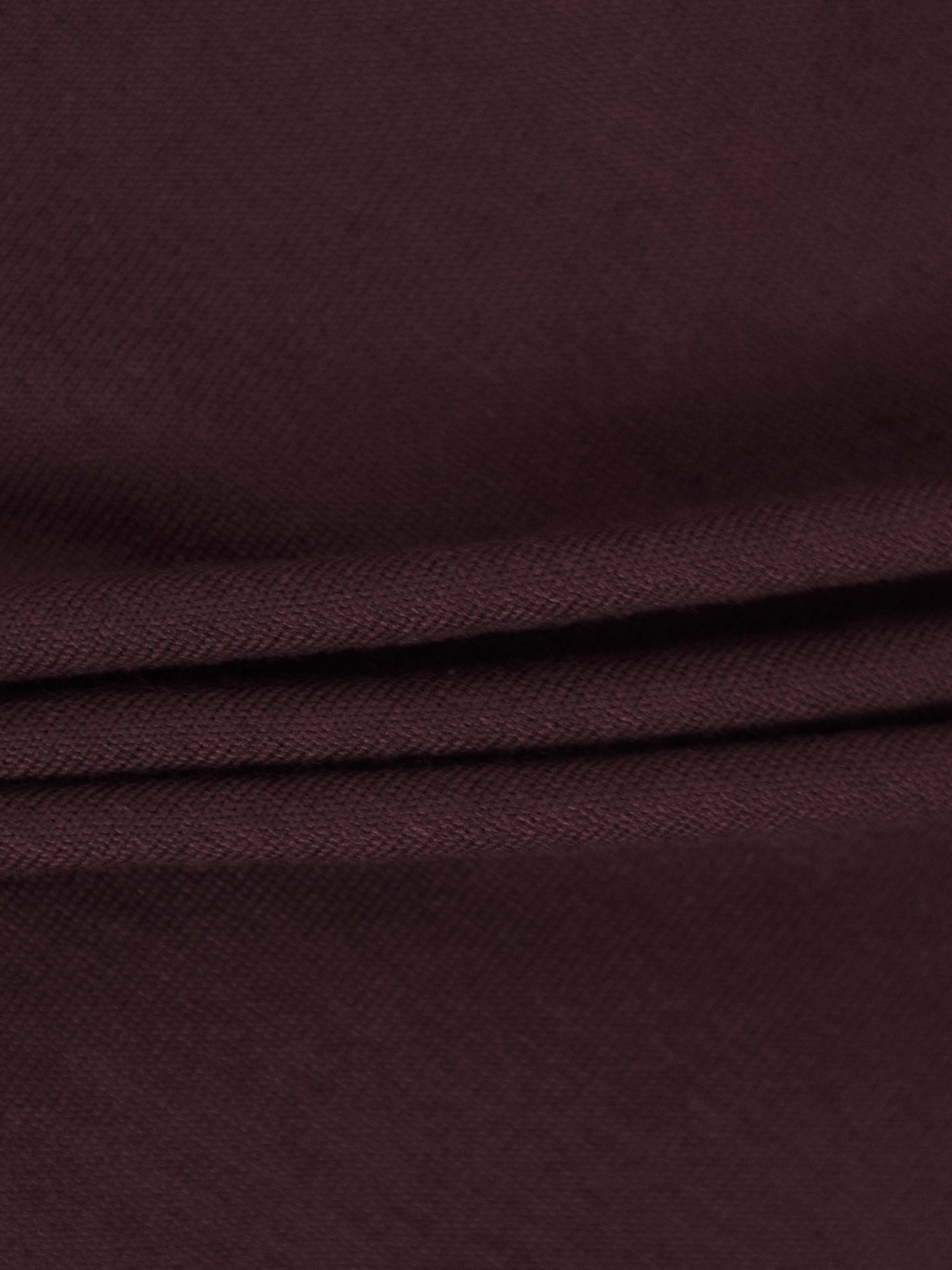 Trim Detail Crew Crop Cardigan-Chocolate Brown