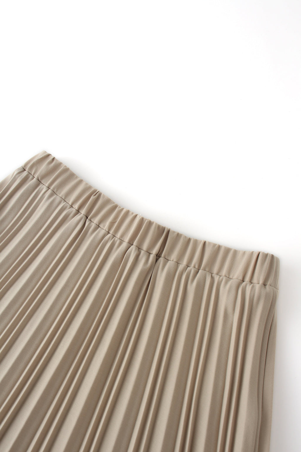 Mix Pleat Skirt-Ivory