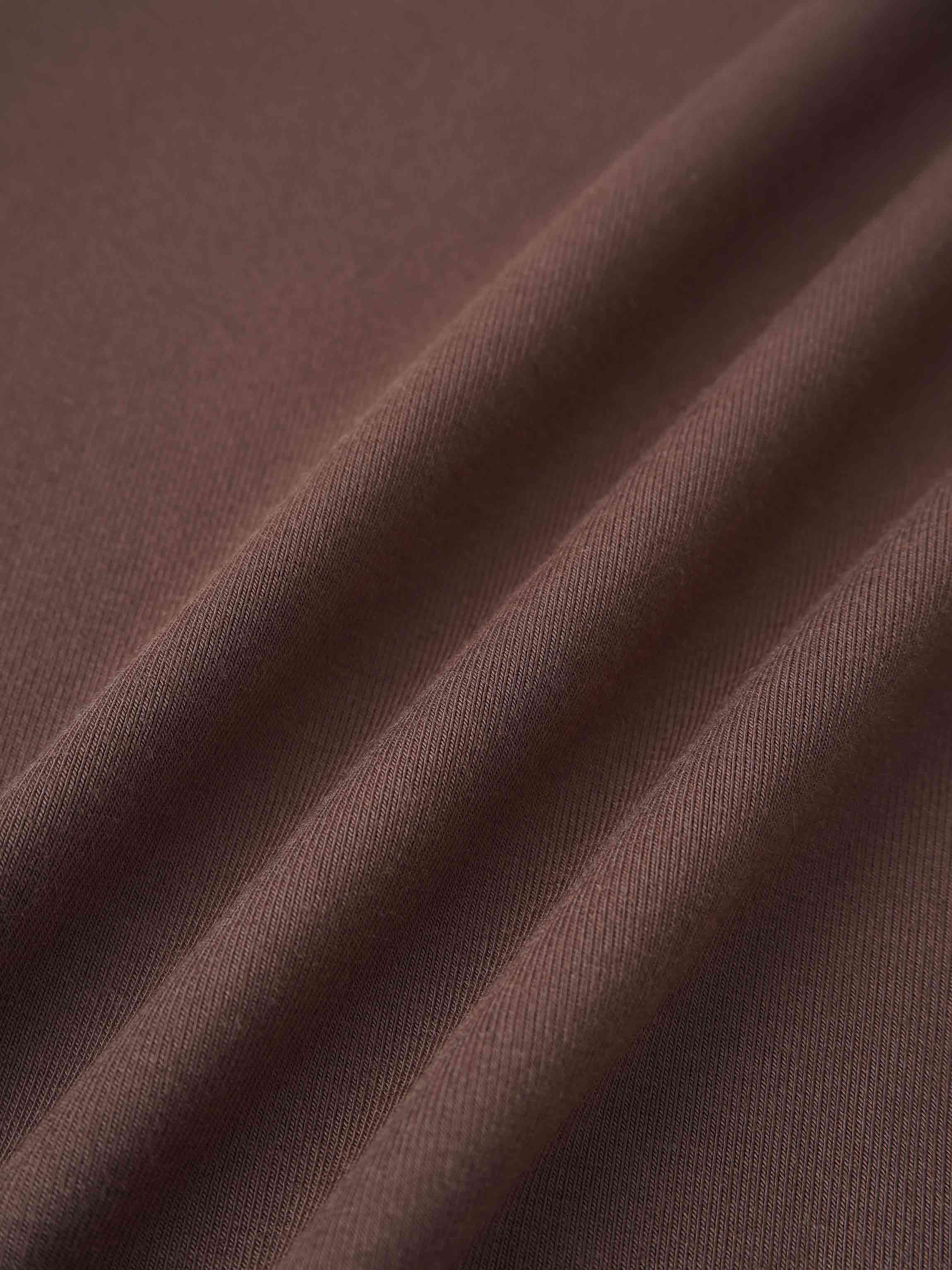 Modal Turtleneck Long Sleeve-Mocha Mousse