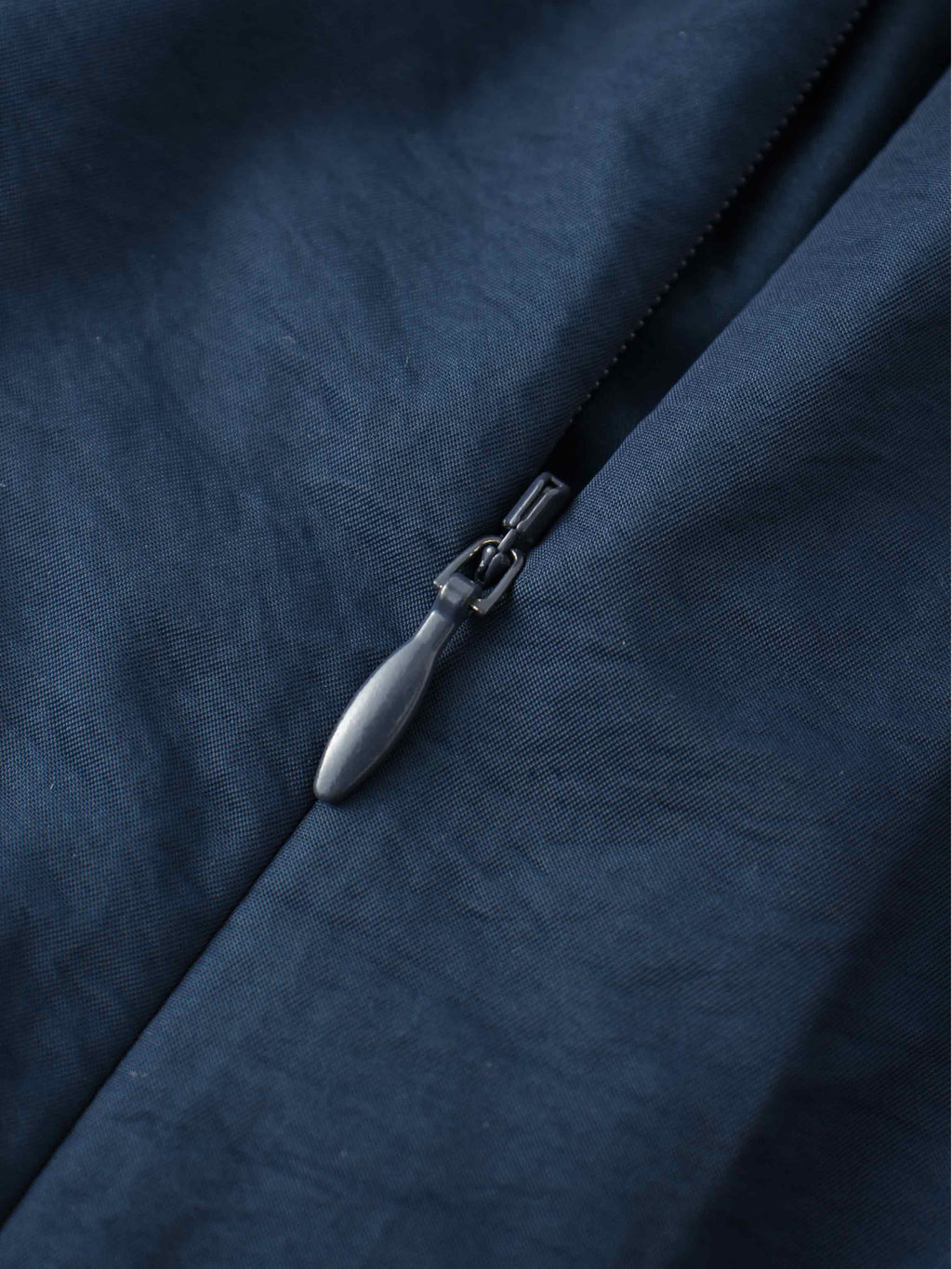 Waisted Full Taffeta Skirt-Navy