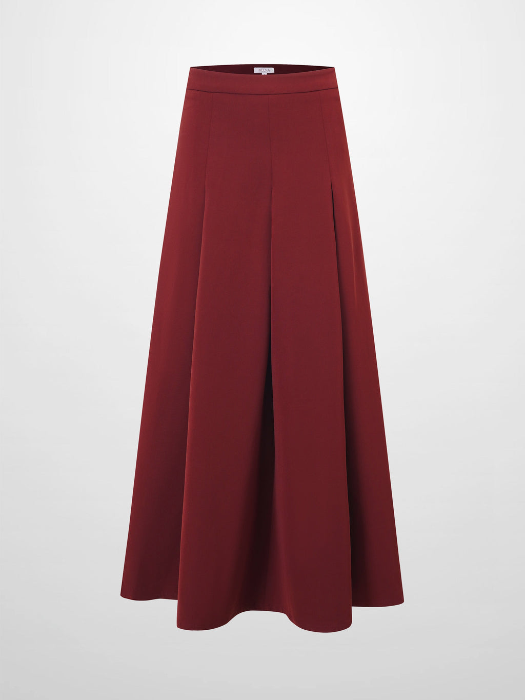 The Celina Pleat Skirt-Wine