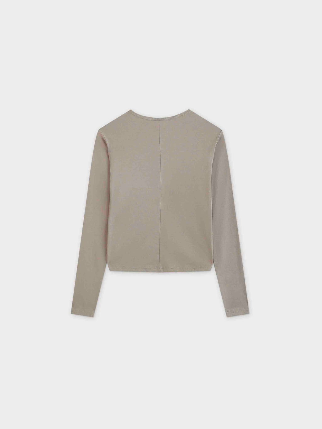 V Bottom T-Shirt-Olive