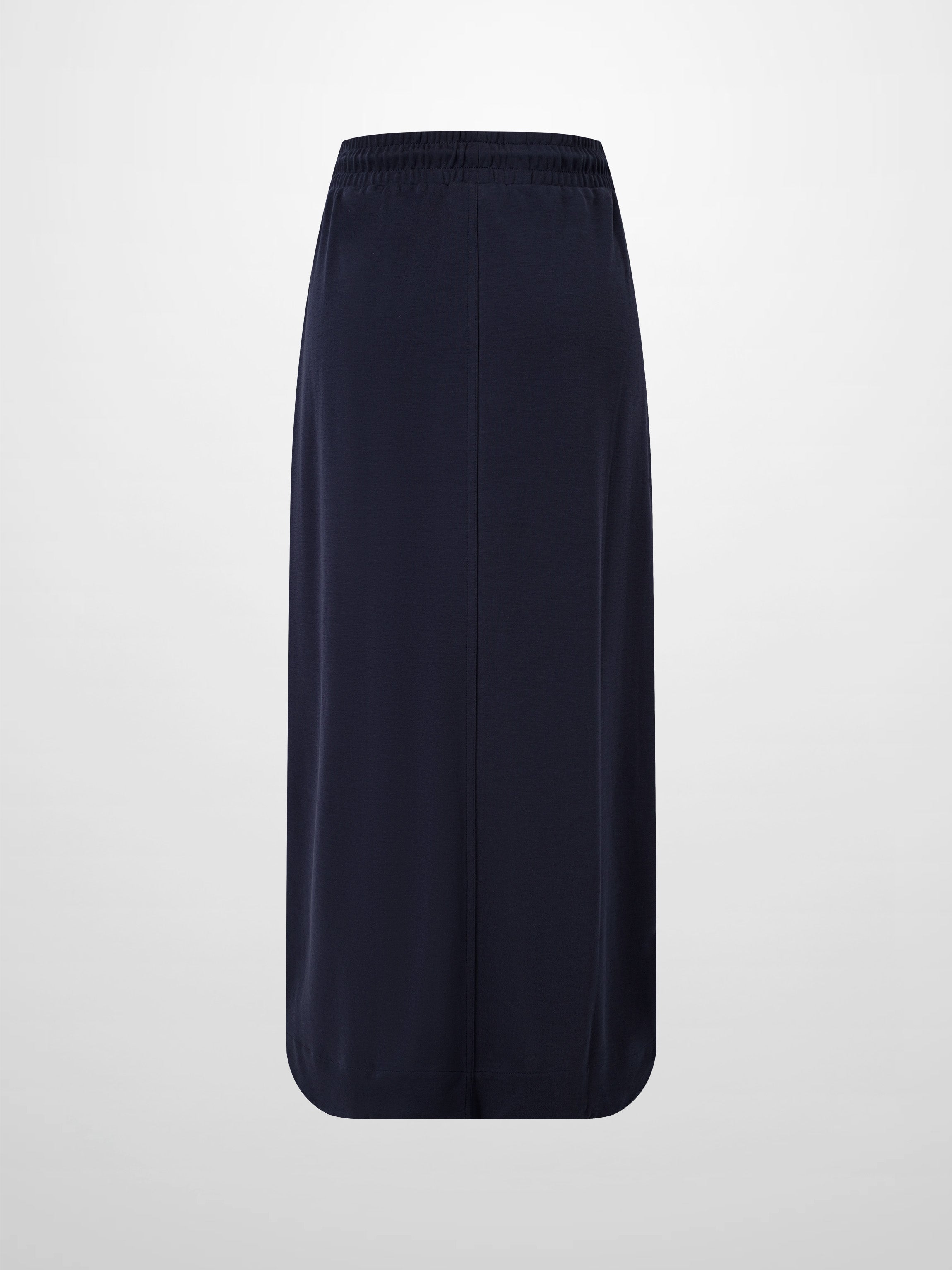 Drawstring Pocket T-Shirt Skirt-Navy