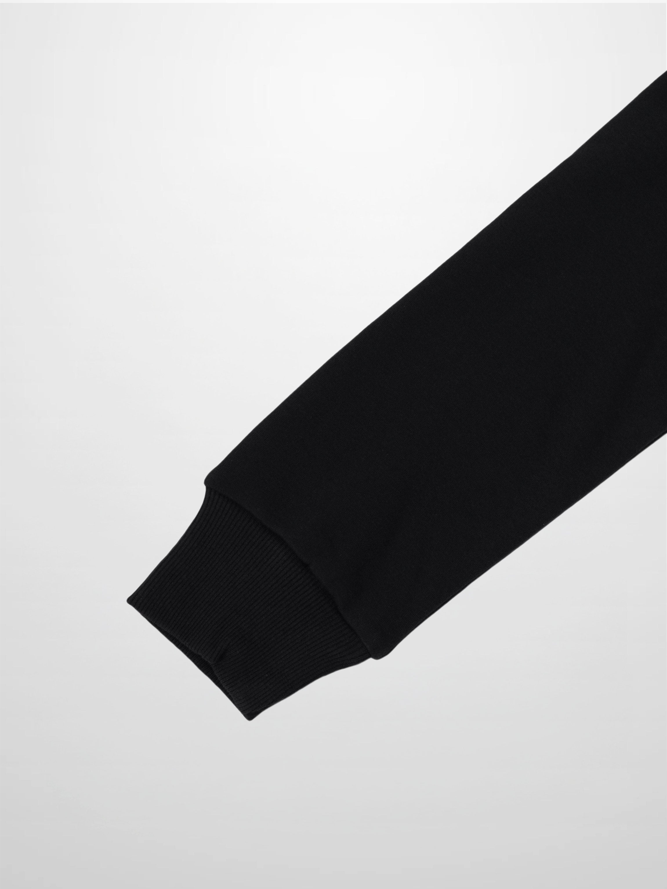 Collar Sweatshirt-Denim/Black