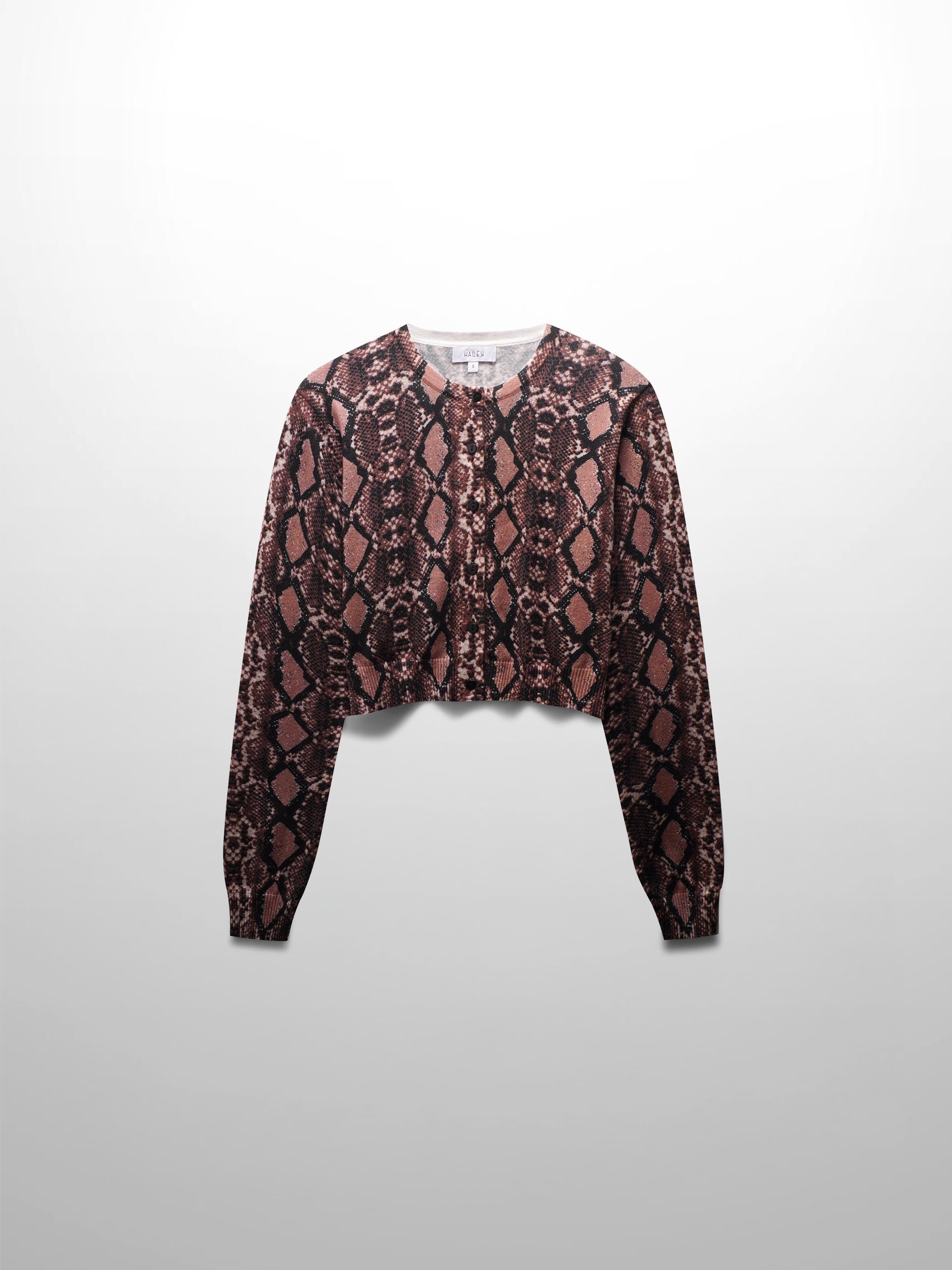 Printed Cardigan-Snakeskin