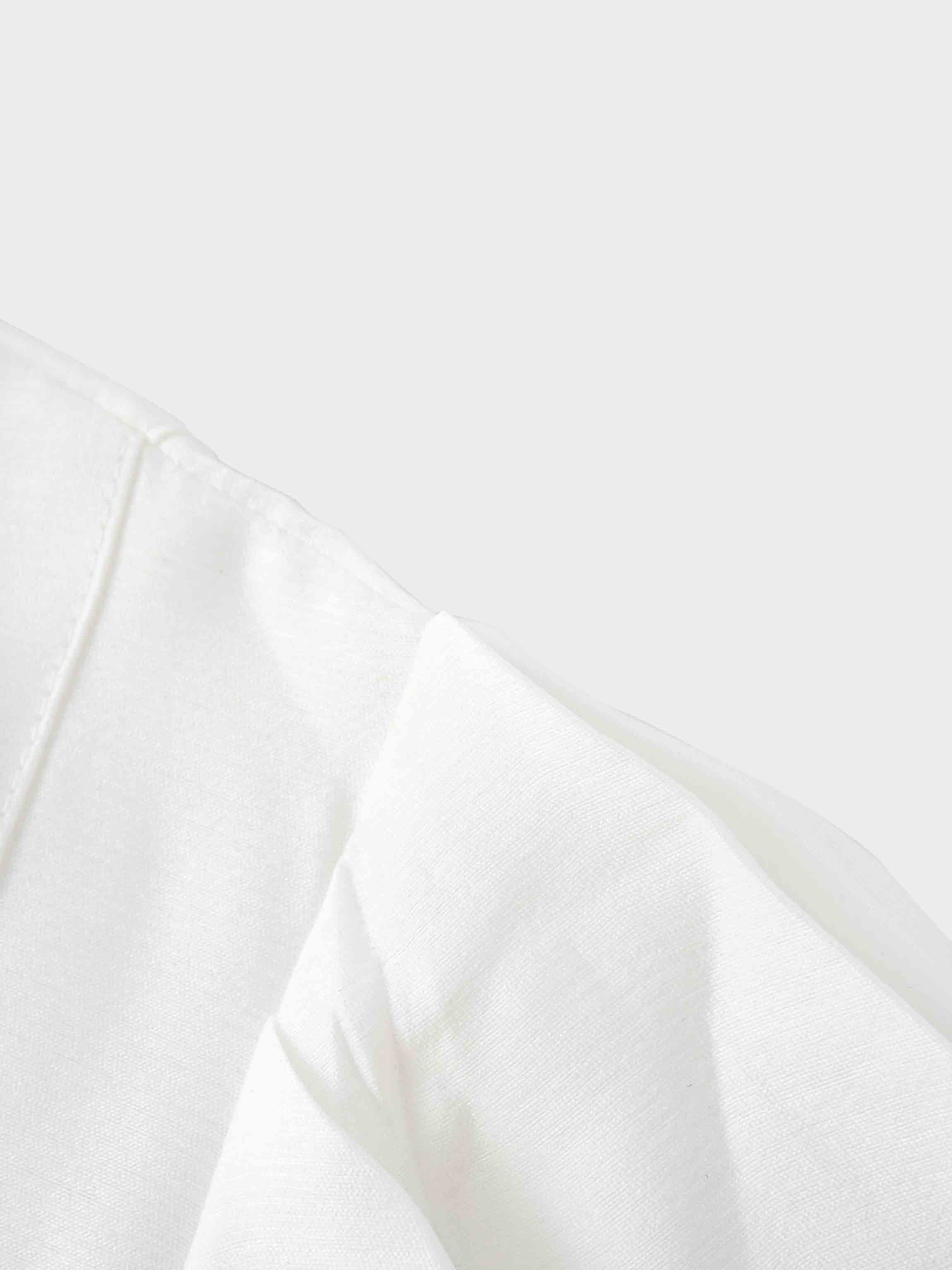 Textured Puff Sleeve Blouse-Cream