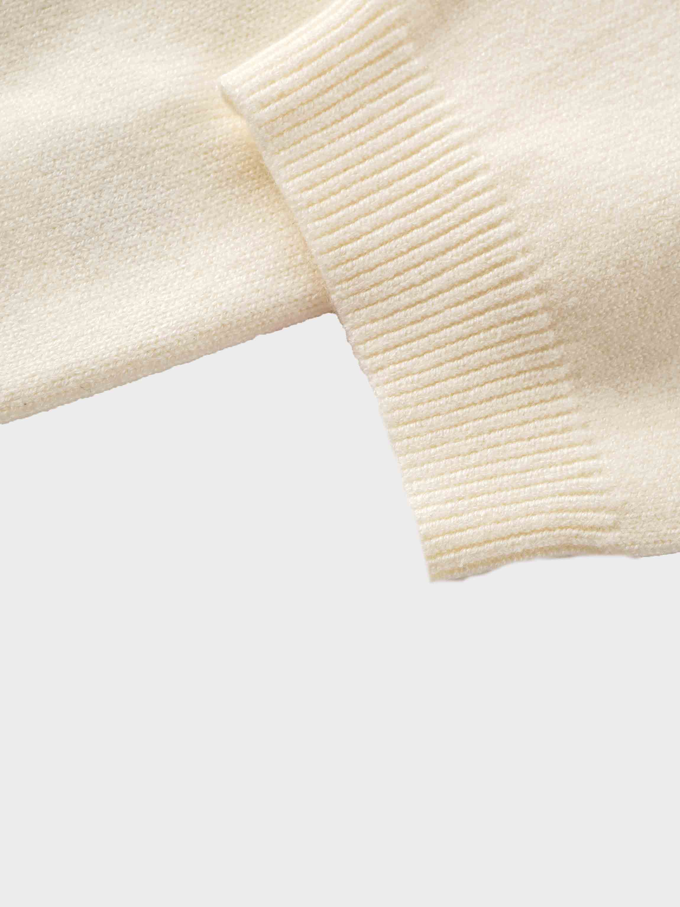 Embellished Cardigan Sweater-Cream