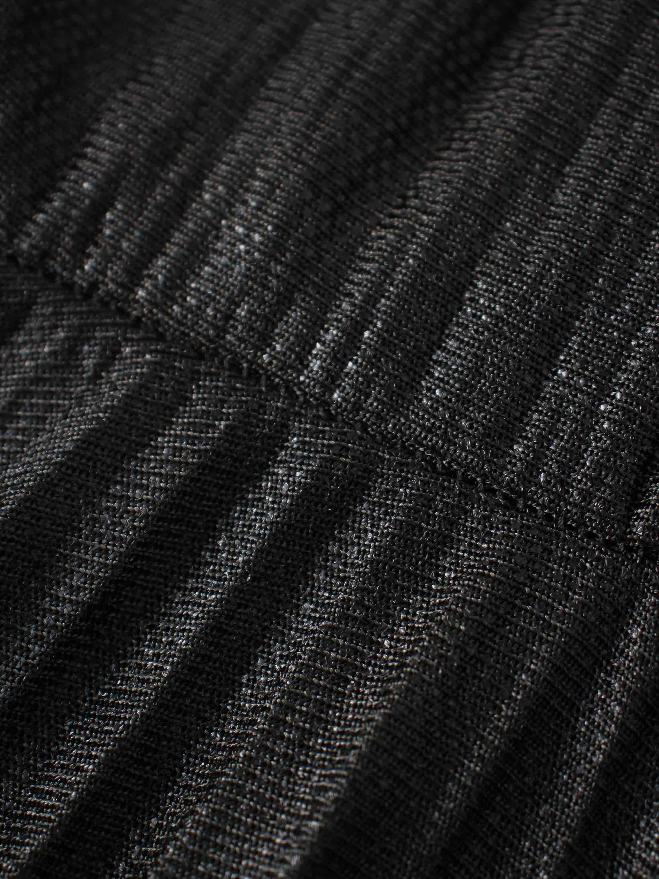 Pleat Bottom Stretch Maxi Dress-Black Shimmer