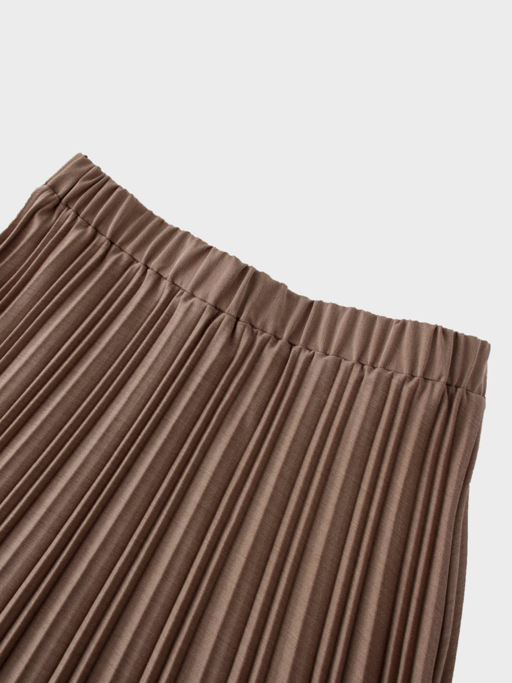 Mix Pleat Skirt-Camel