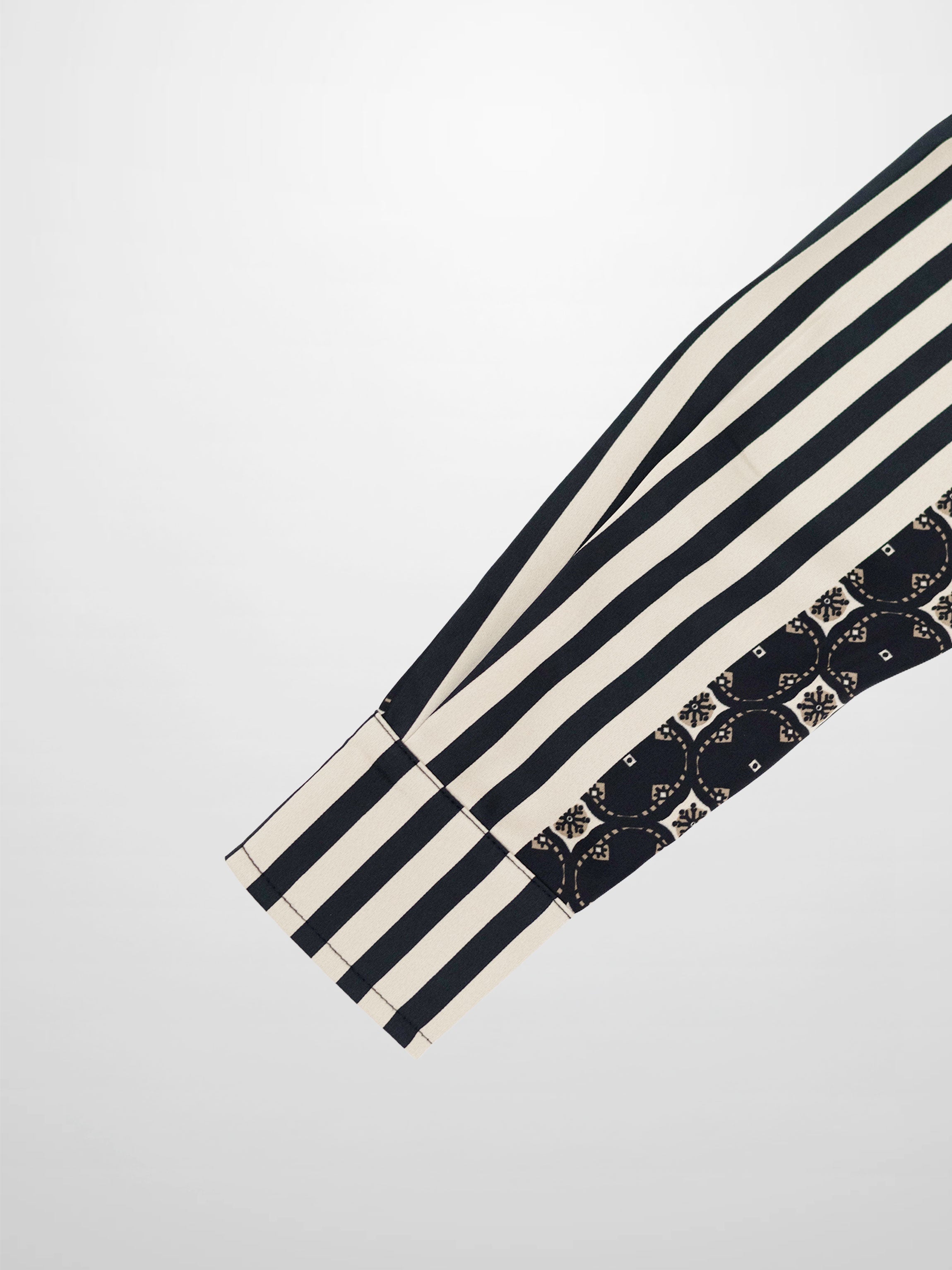 Bow Blouse-Geometric