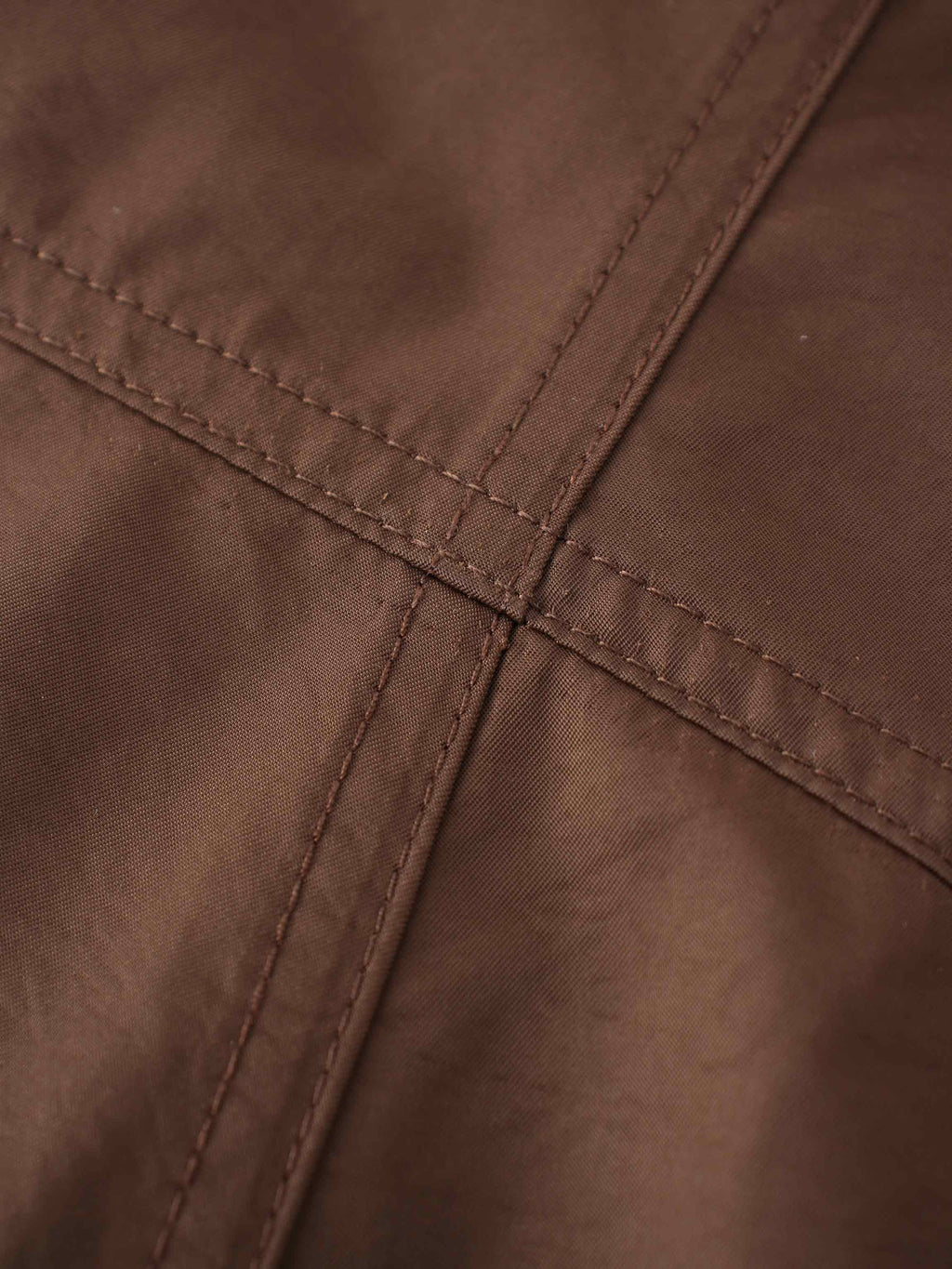 Taffeta Yoke Skirt-Brown