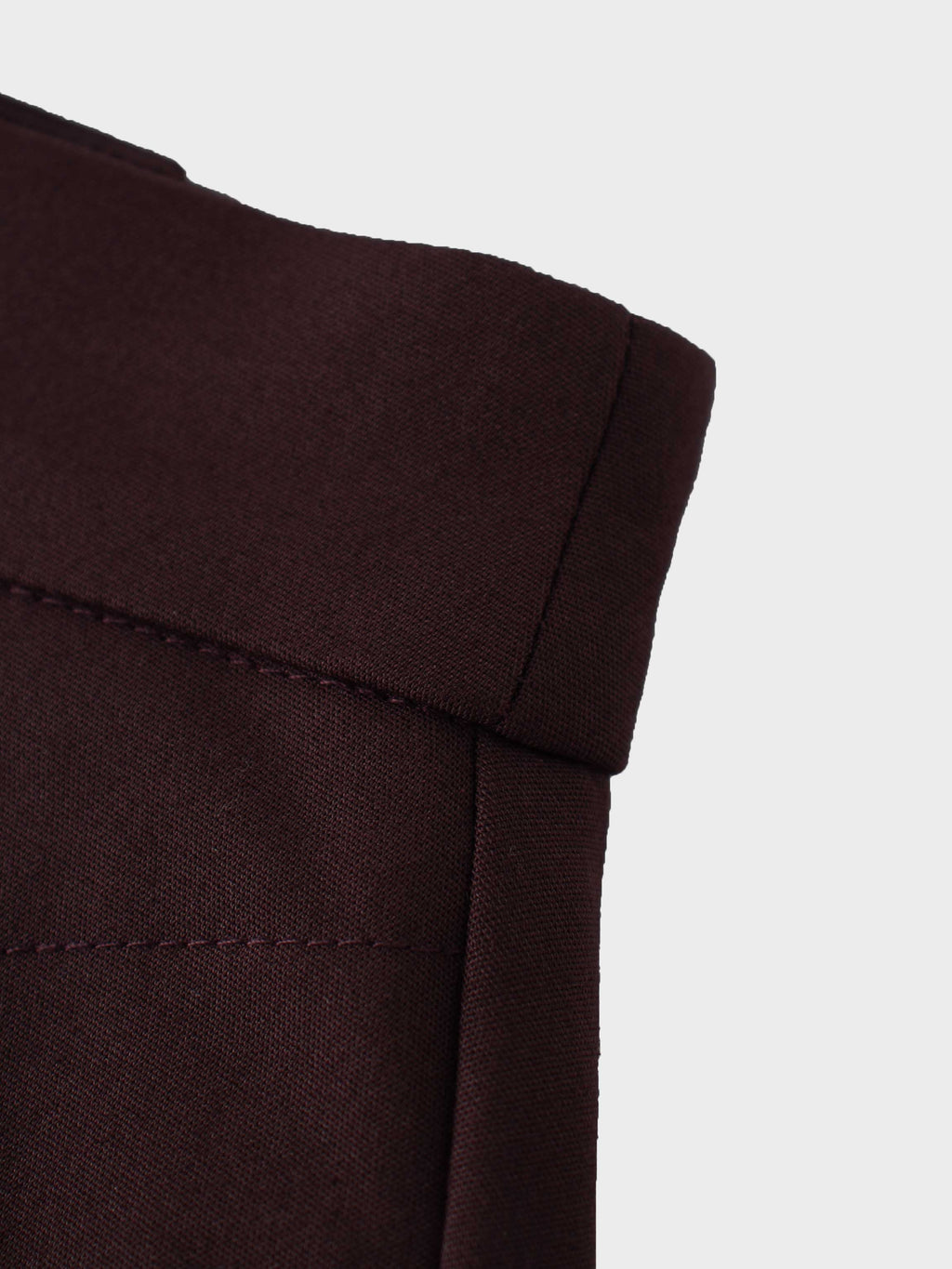 Basic A-Line Skirt-Brown