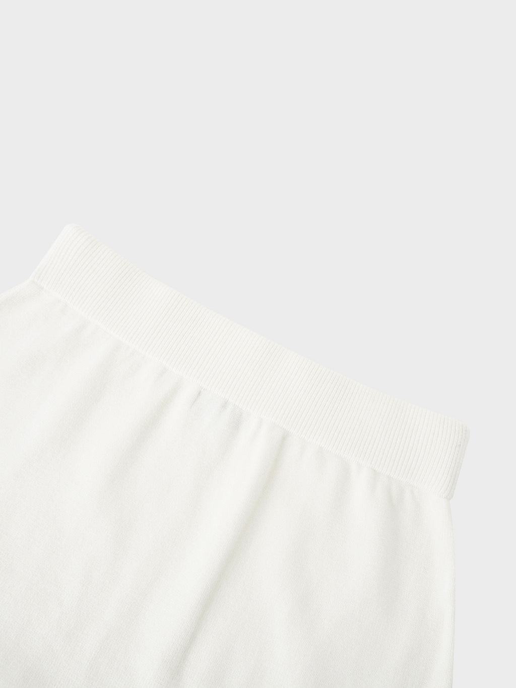 Side Zipper Straight Maxi Skirt-Cream