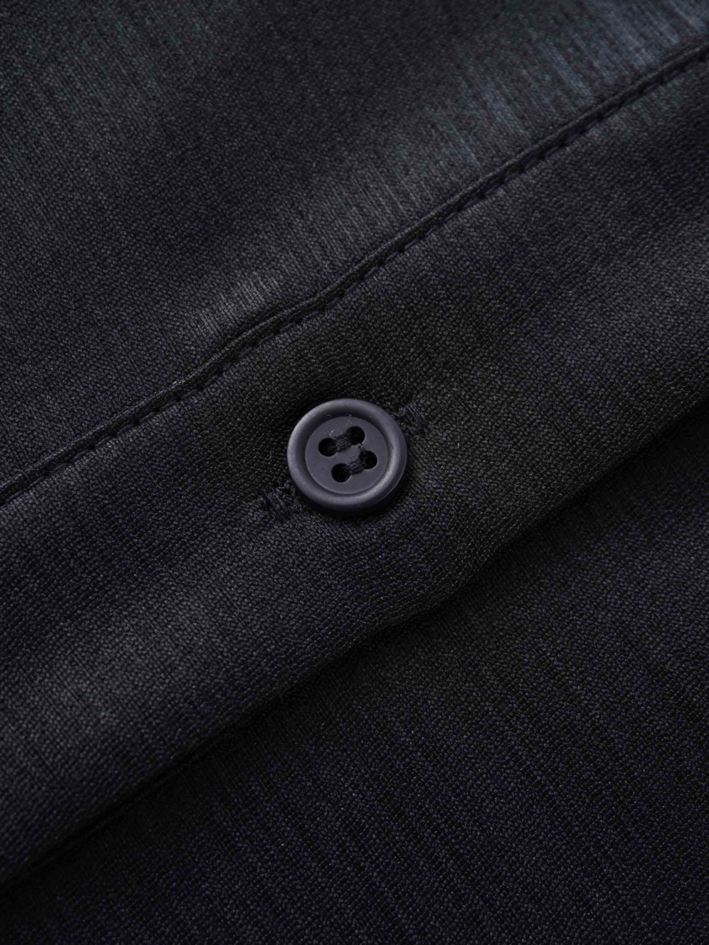 Textured Puff Sleeve Blouse-Black