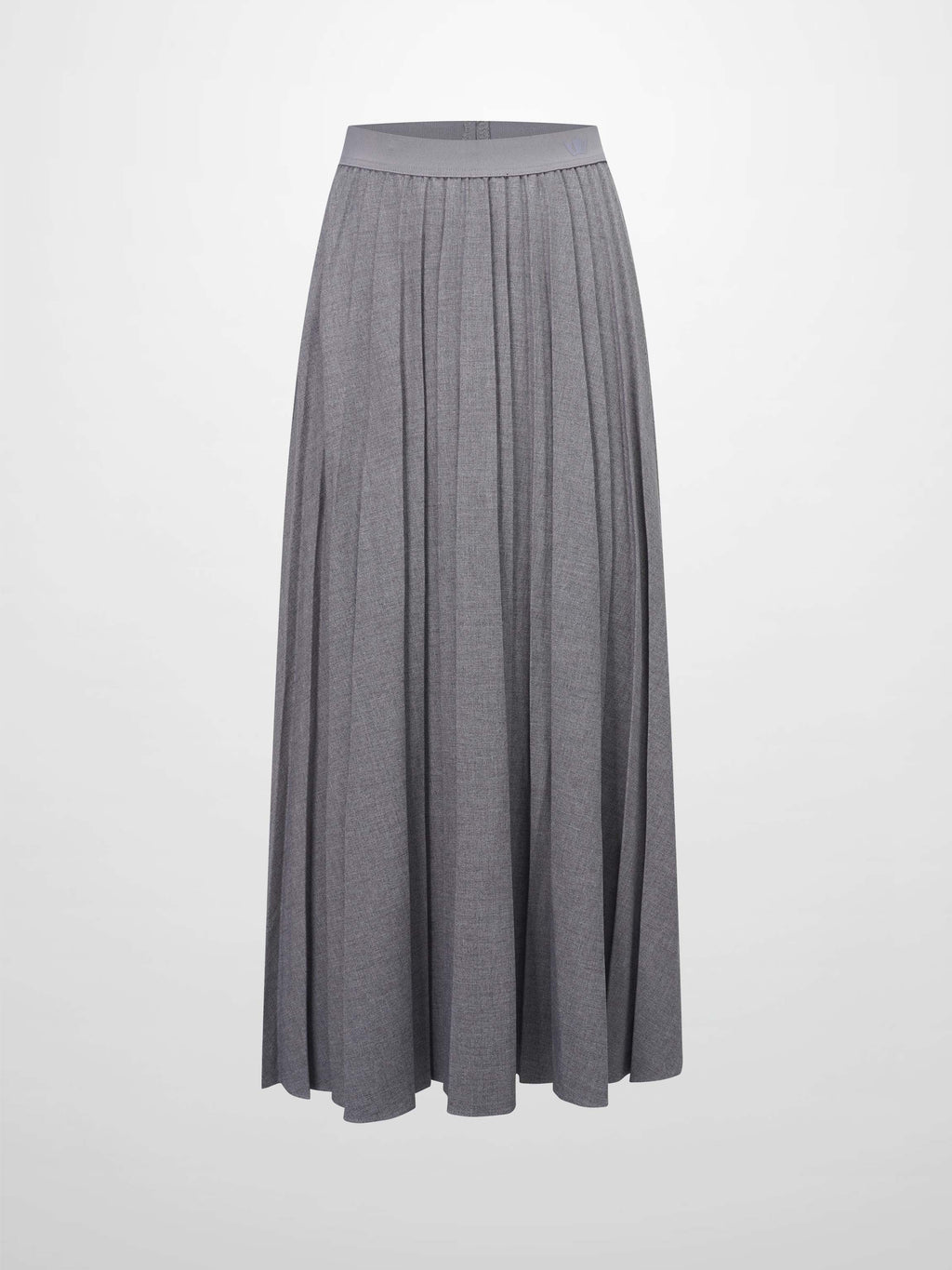 Marni Pleated Skirt 37"-Heathered Grey