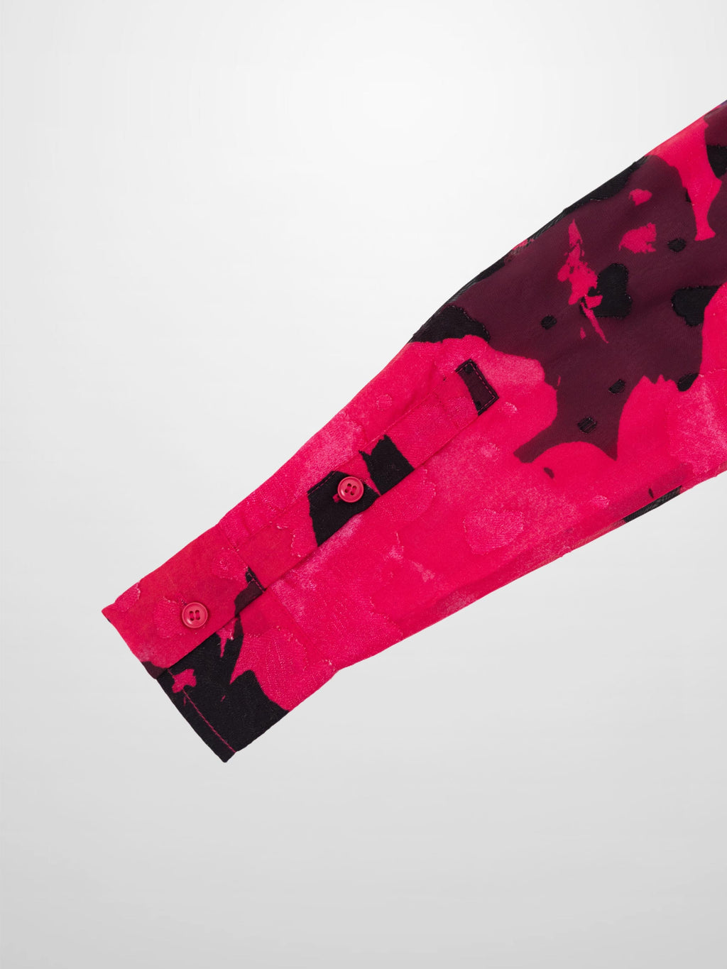 Bow Blouse-Black/Hot Pink